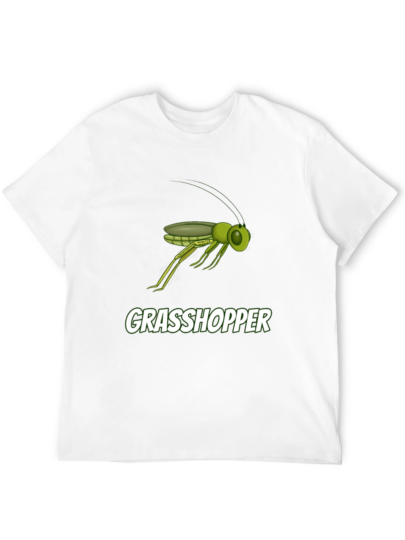 Grasshopper Graphic Tee - Black Cotton T-Shirt