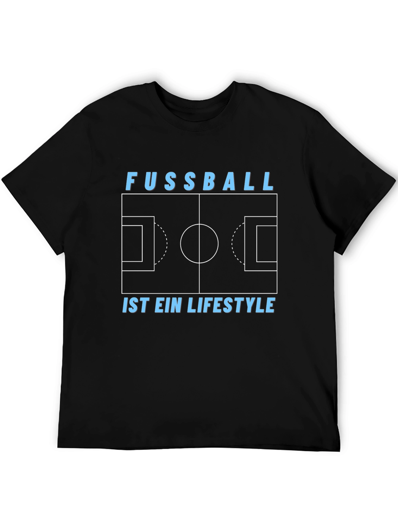 Fussball is Lifestyle Soccer Field Graphic Tee
