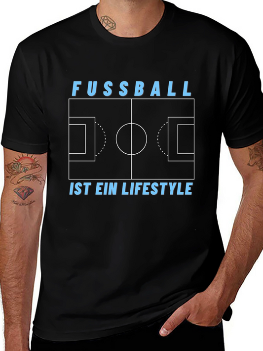 Fussball is Lifestyle Soccer Field Graphic Tee