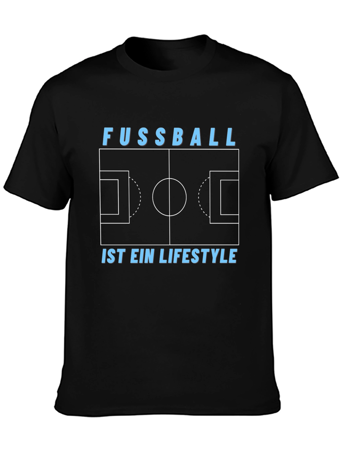Fussball is Lifestyle Soccer Field Graphic Tee