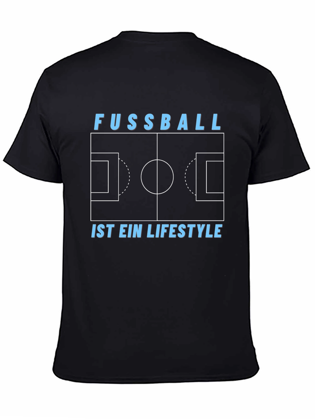 Fussball is Lifestyle Soccer Field Graphic Tee
