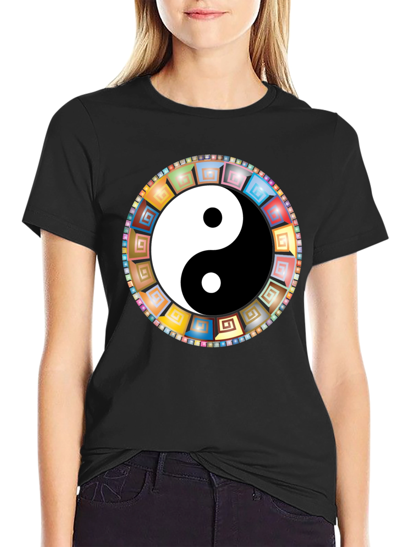 Yin Yang Mandala Graphic Tee