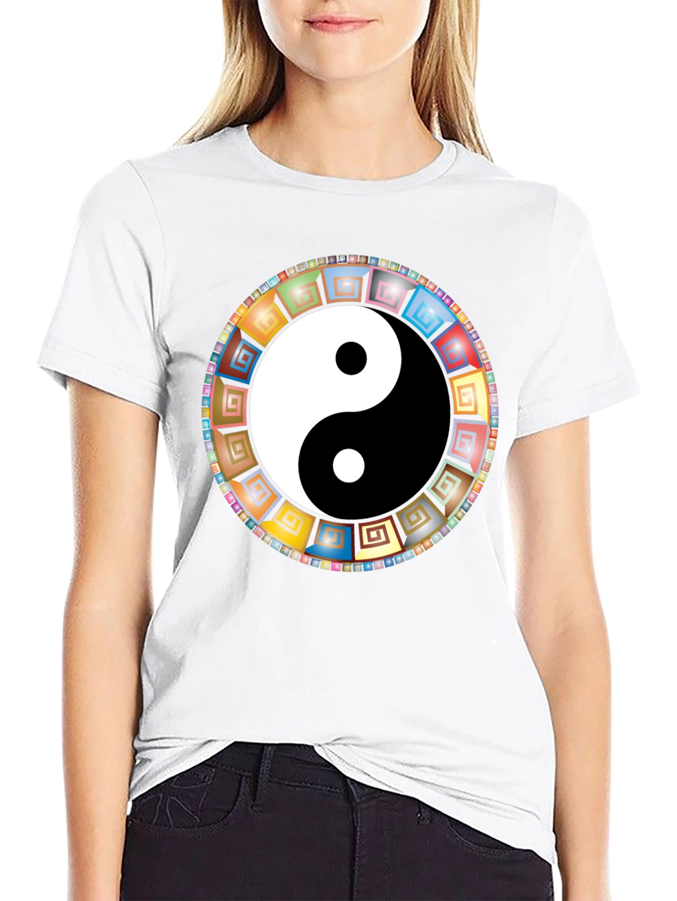 Yin Yang Mandala Graphic Tee
