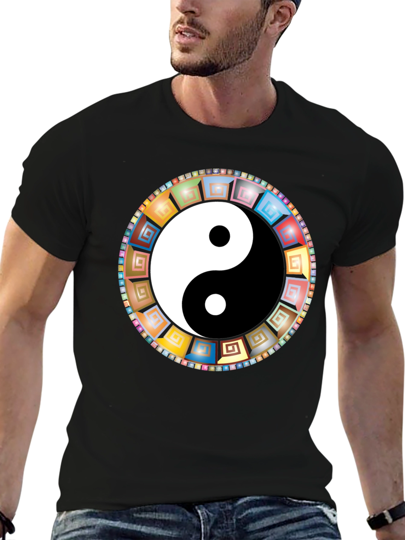 Yin Yang Mandala Graphic Tee
