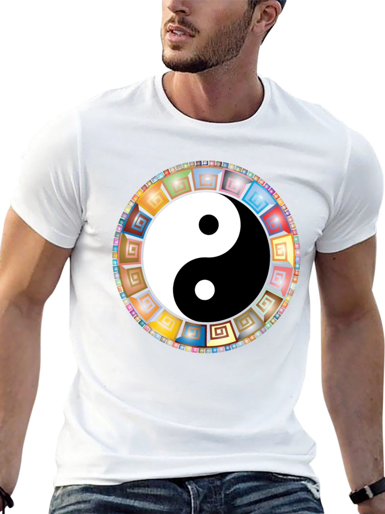 Yin Yang Mandala Graphic Tee