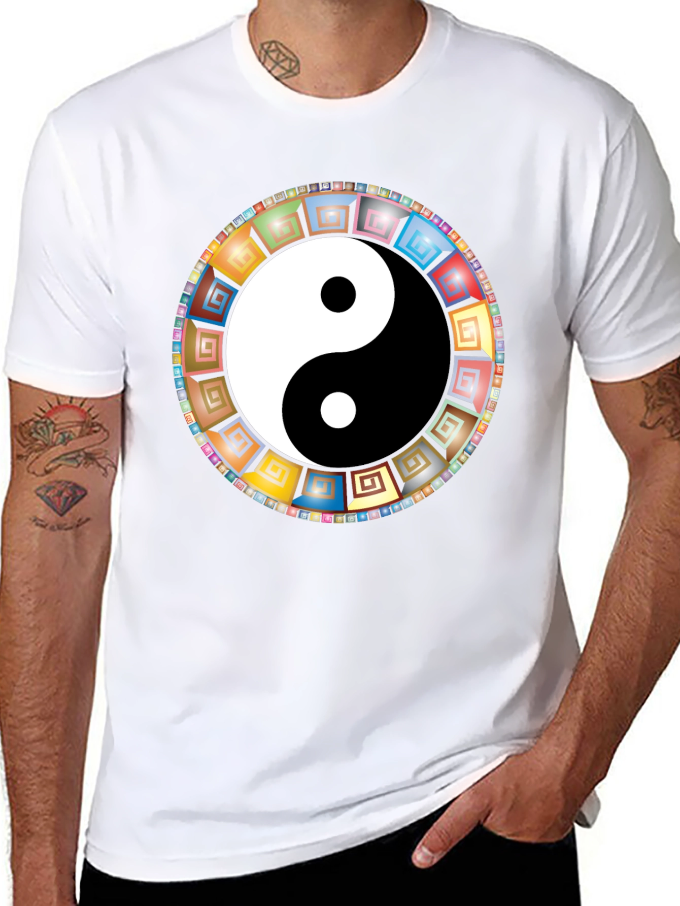 Yin Yang Mandala Graphic Tee