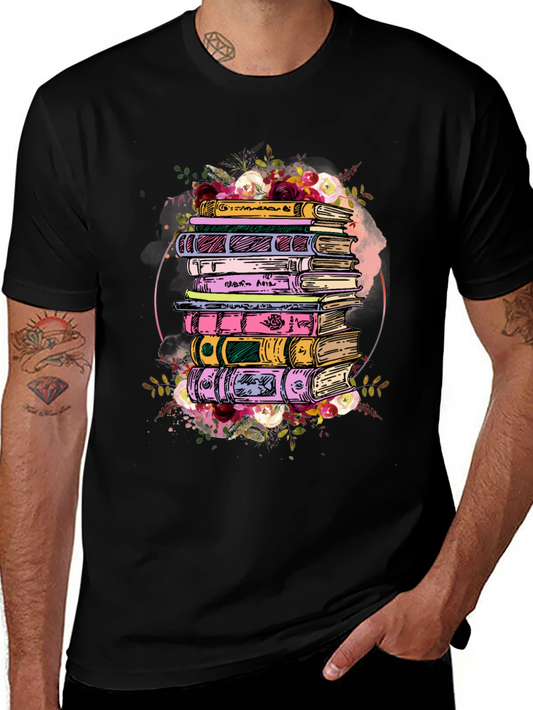 Floral Books Graphic Tee