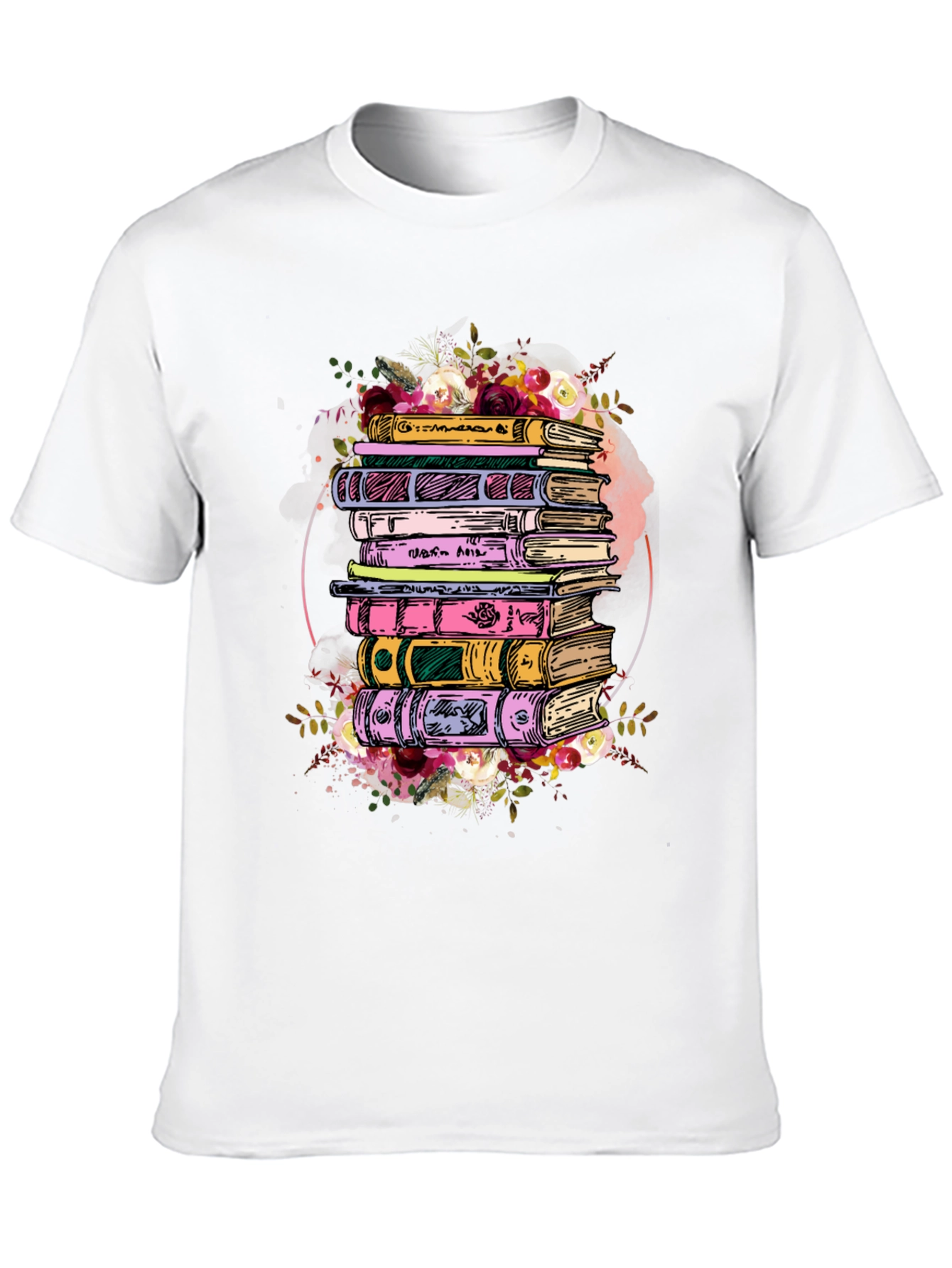 Floral Books Graphic Tee