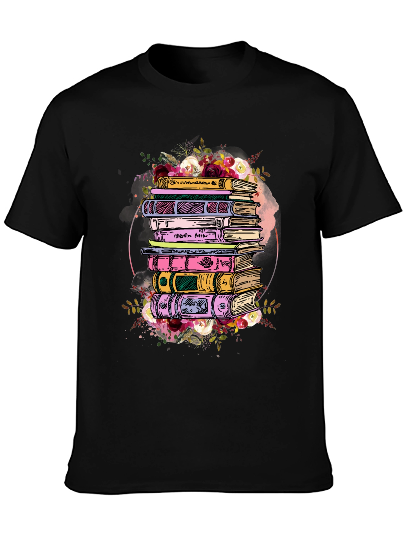 Floral Books Graphic Tee