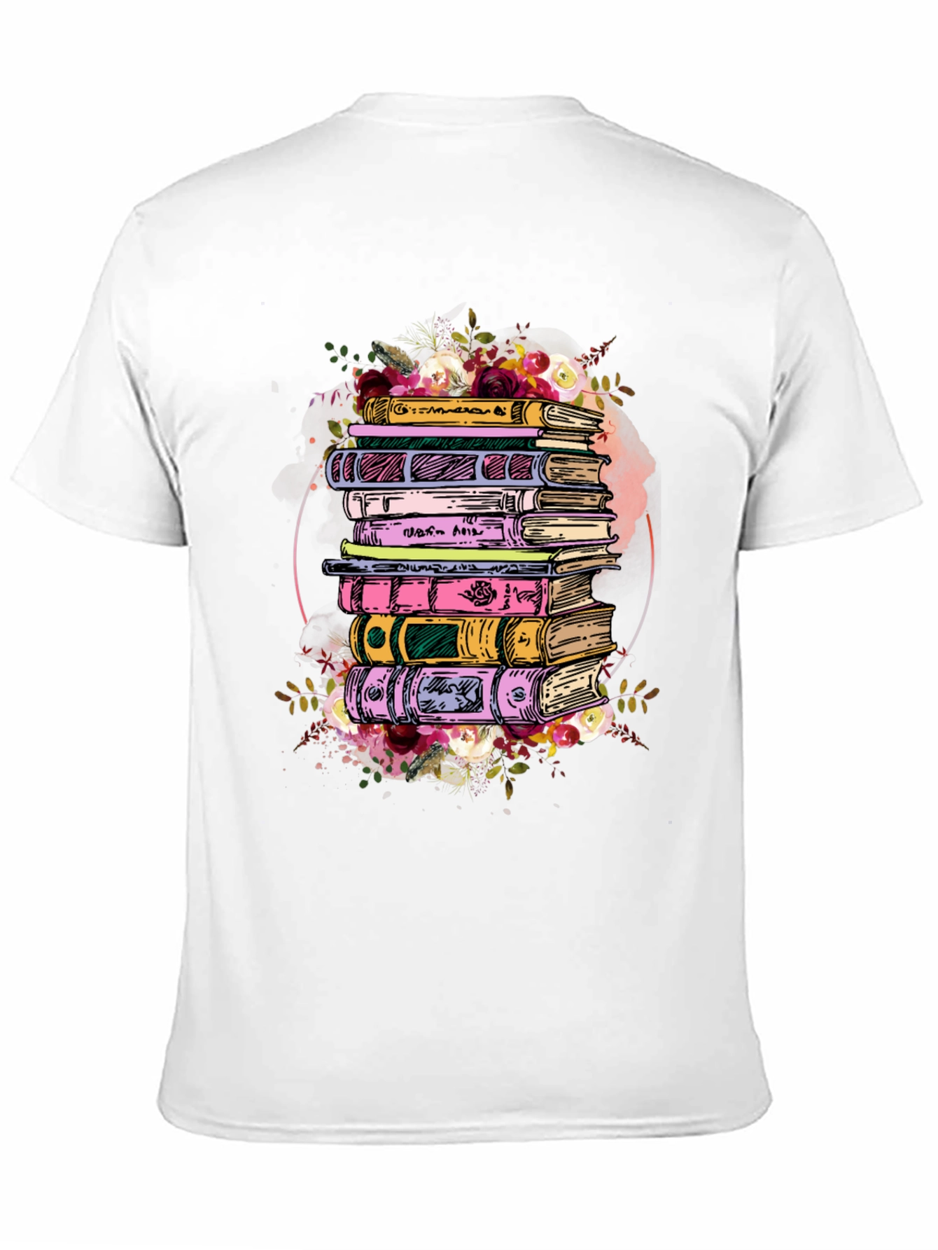 Floral Books Graphic Tee