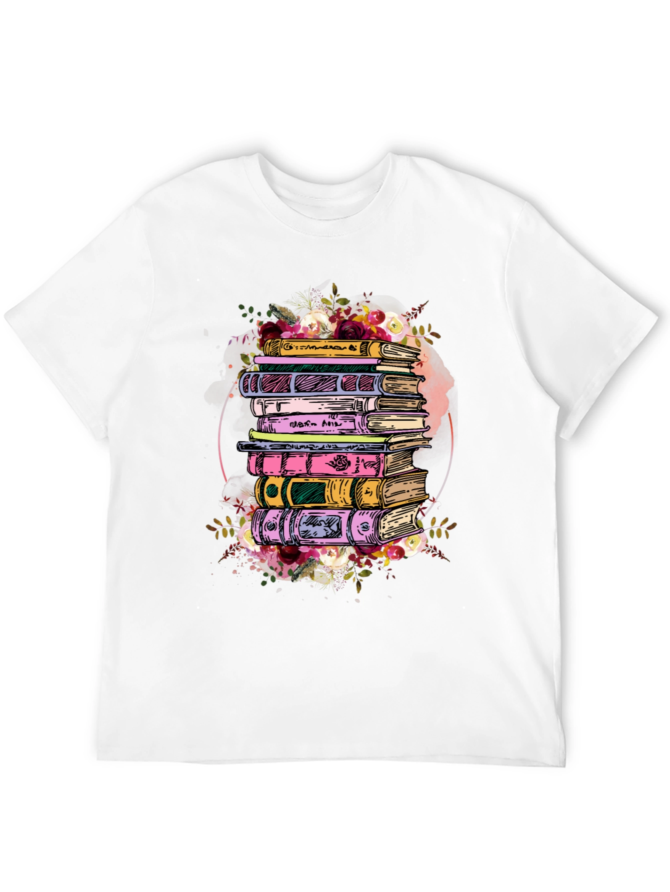 Floral Books Graphic Tee