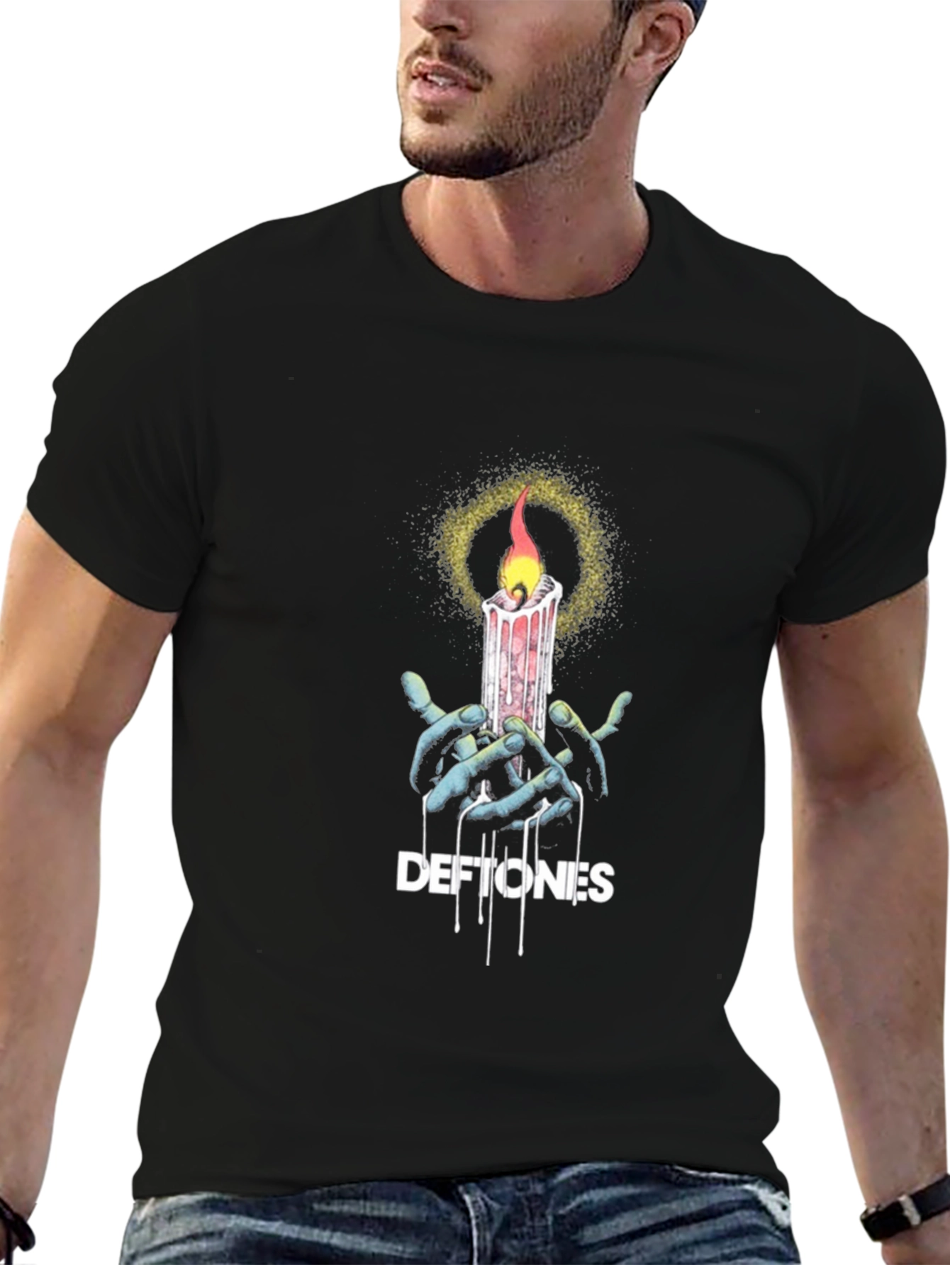 Deftones Candle T-Shirt - Black