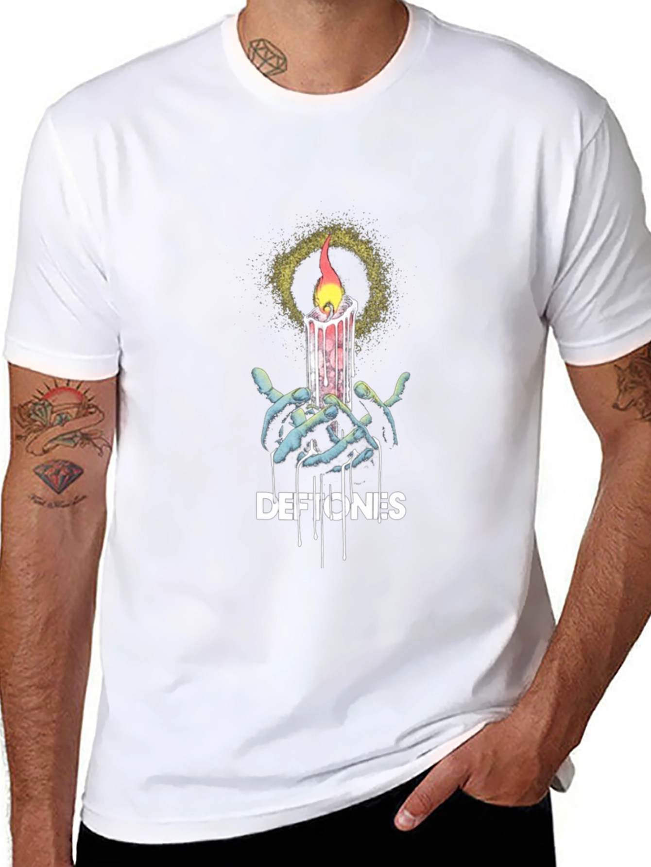 Deftones Candle T-Shirt - Black
