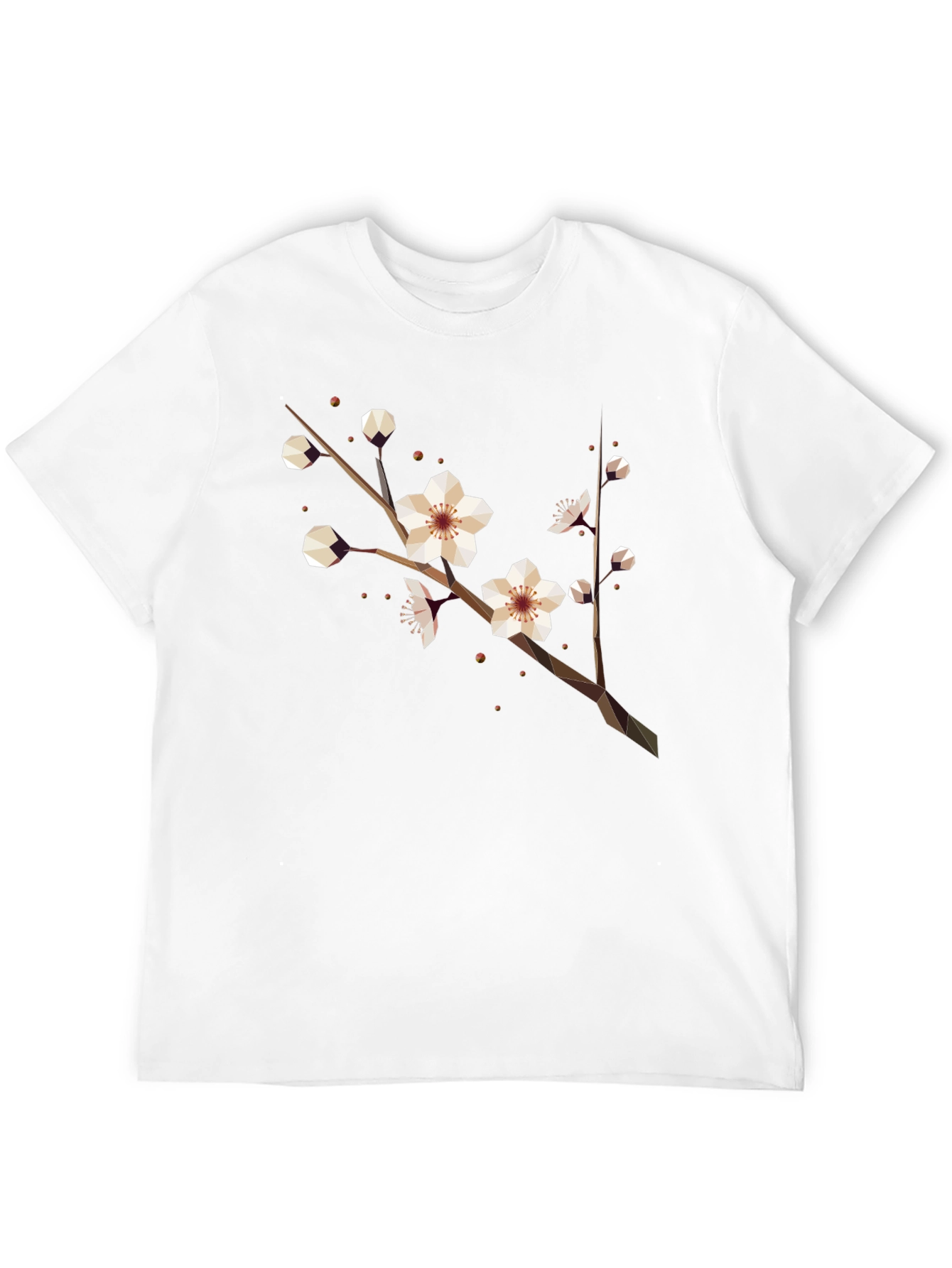 Geometric Blossom Tee - Modern Graphic Print Shirt