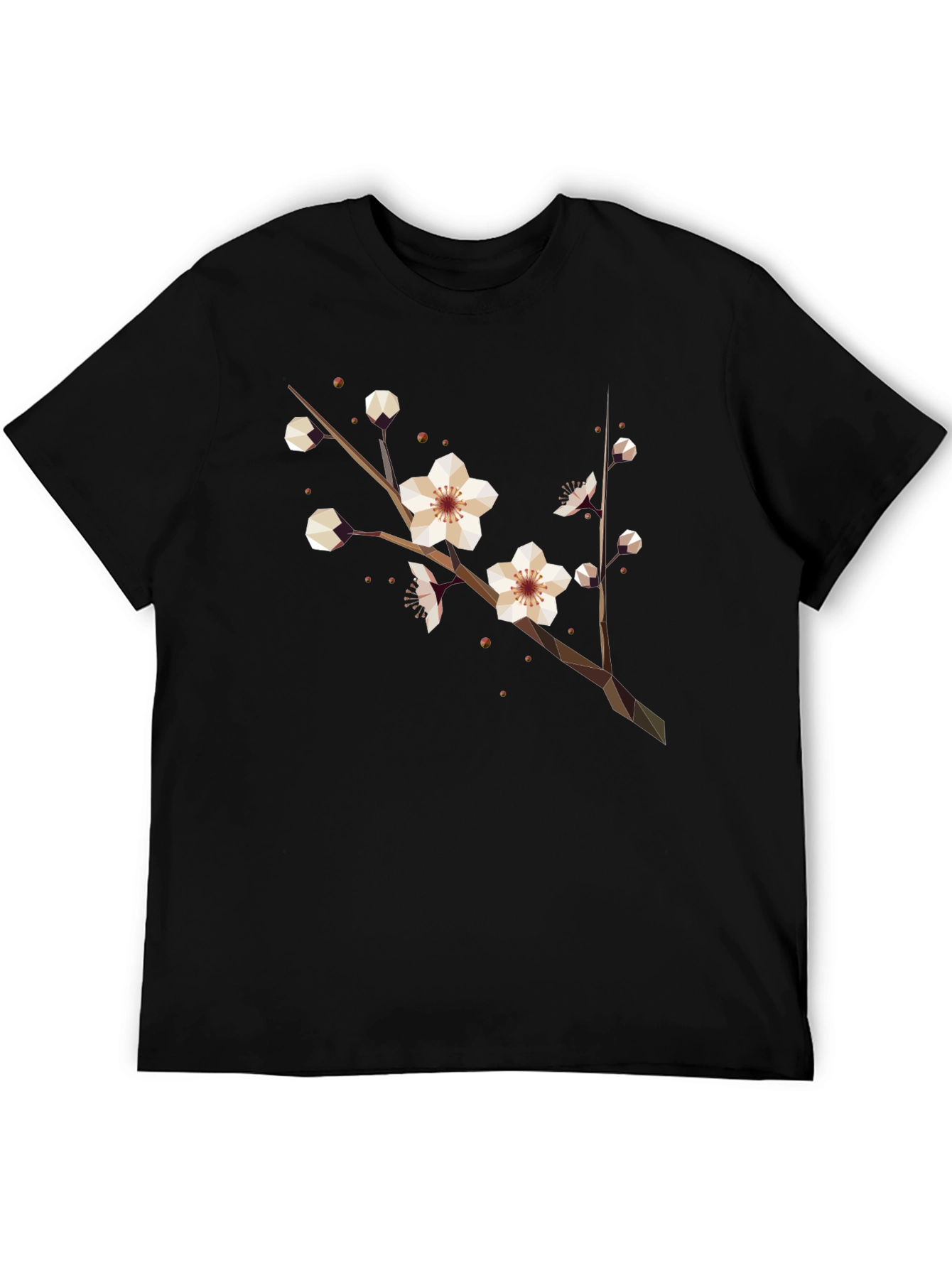 Geometric Blossom Tee - Modern Graphic Print Shirt