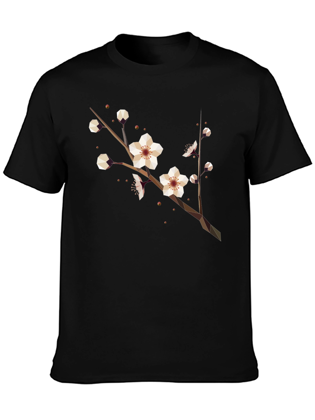 Geometric Blossom Tee - Modern Graphic Print Shirt