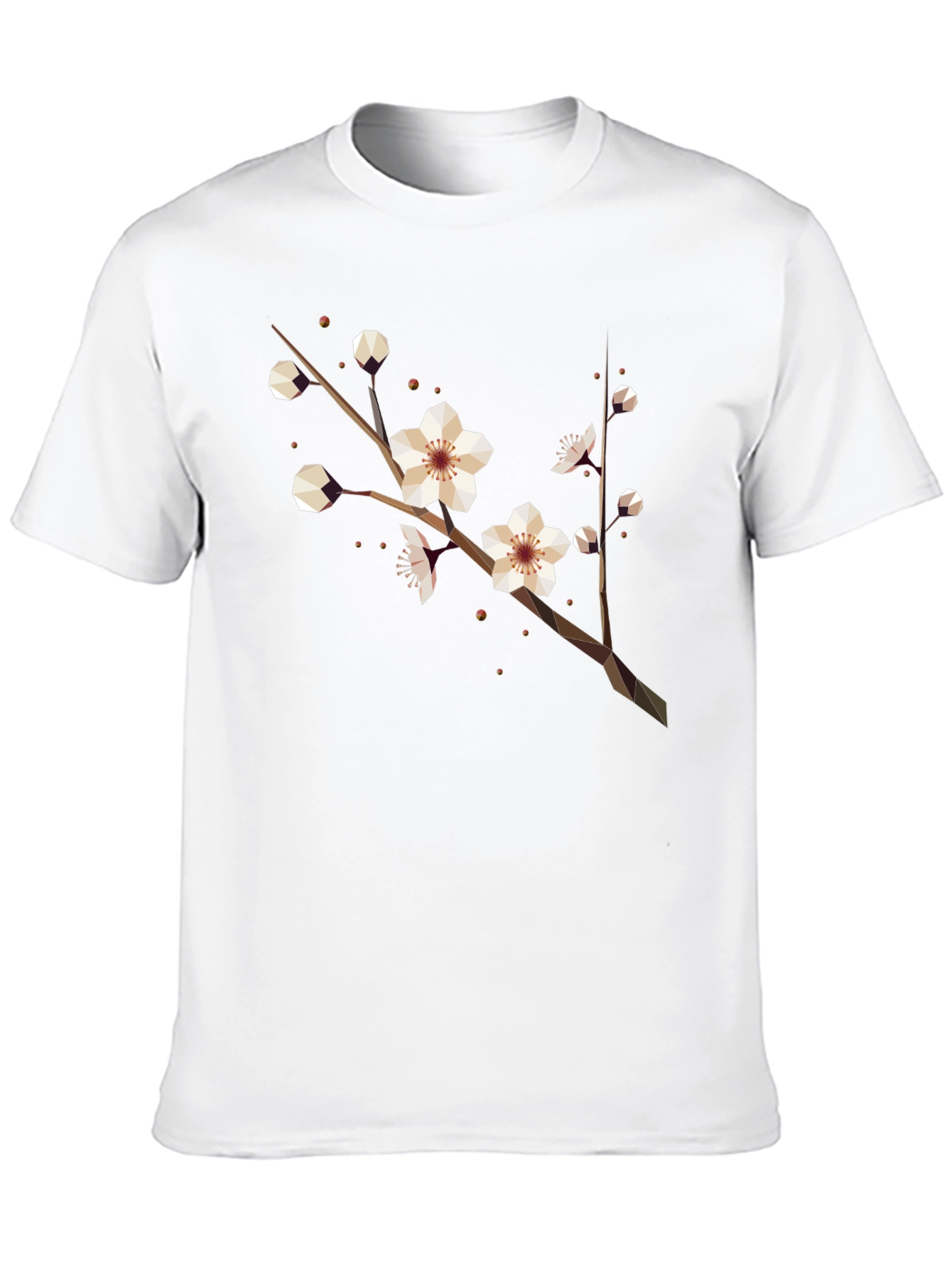 Geometric Blossom Tee - Modern Graphic Print Shirt