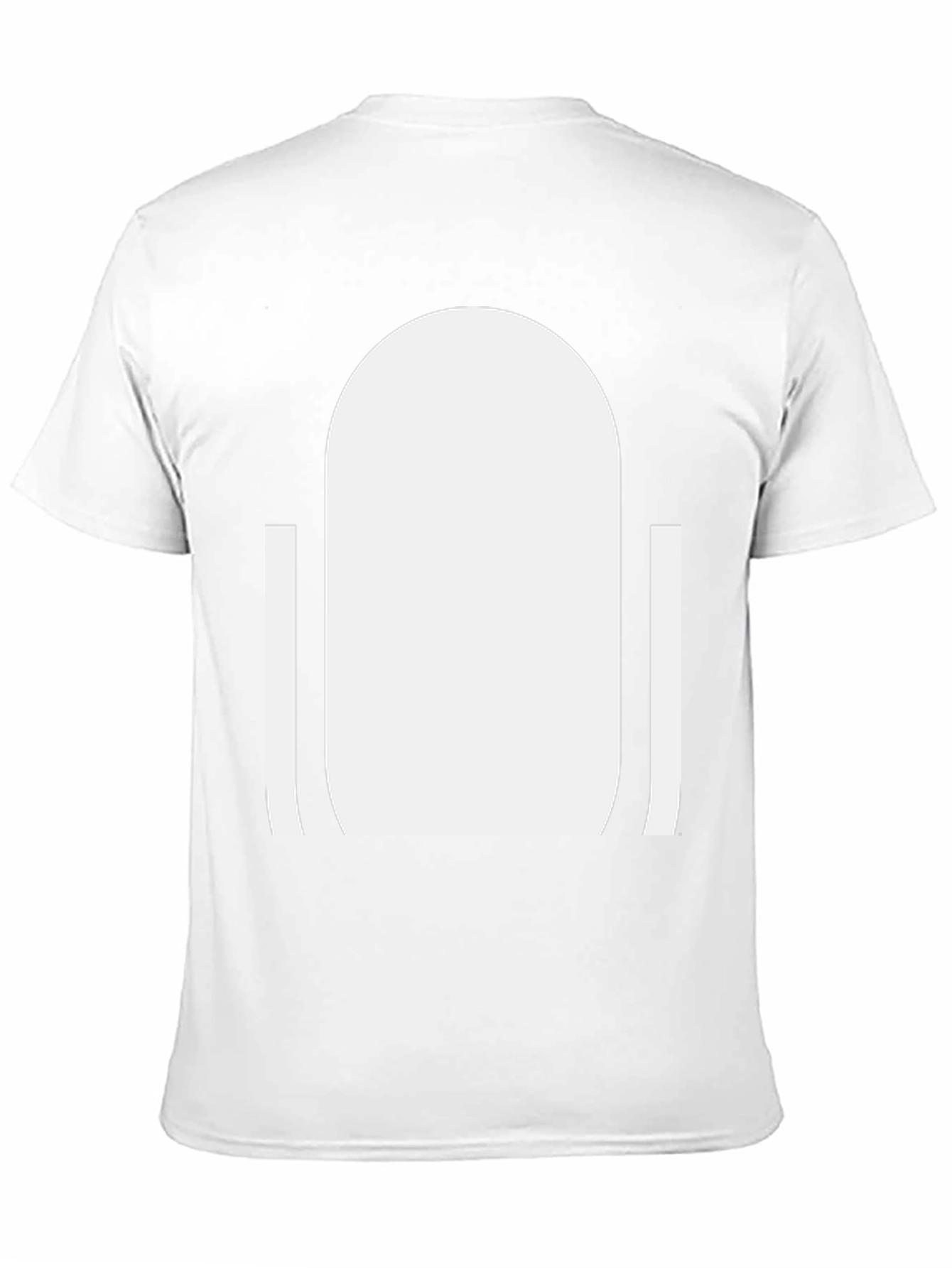 Modern White Doorway Graphic Black T-Shirt