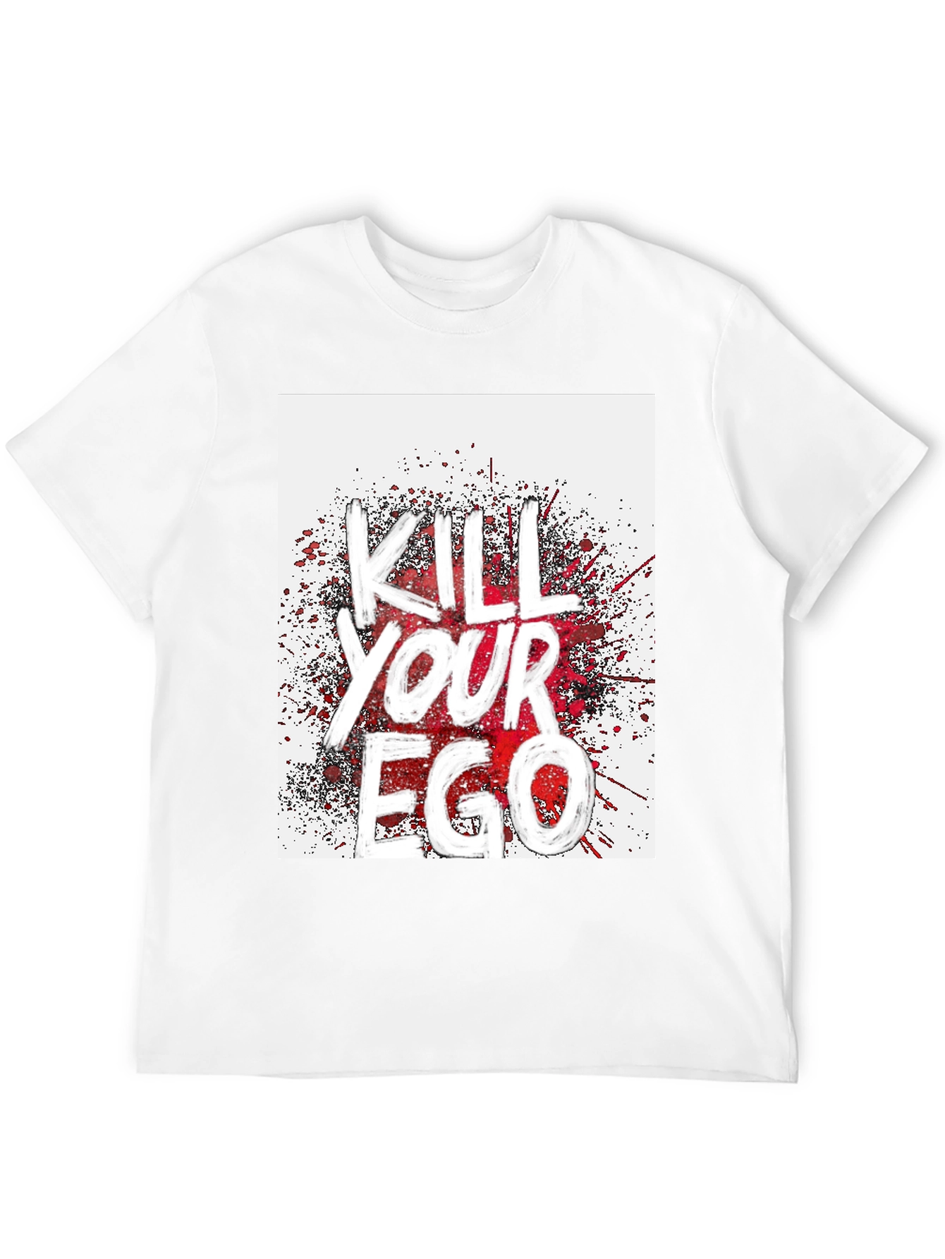 Kill Your Ego Graphic Tee - Black Cotton Blend