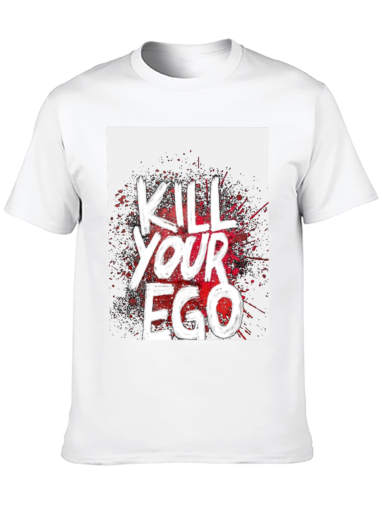 Kill Your Ego Graphic Tee - Black Cotton Blend