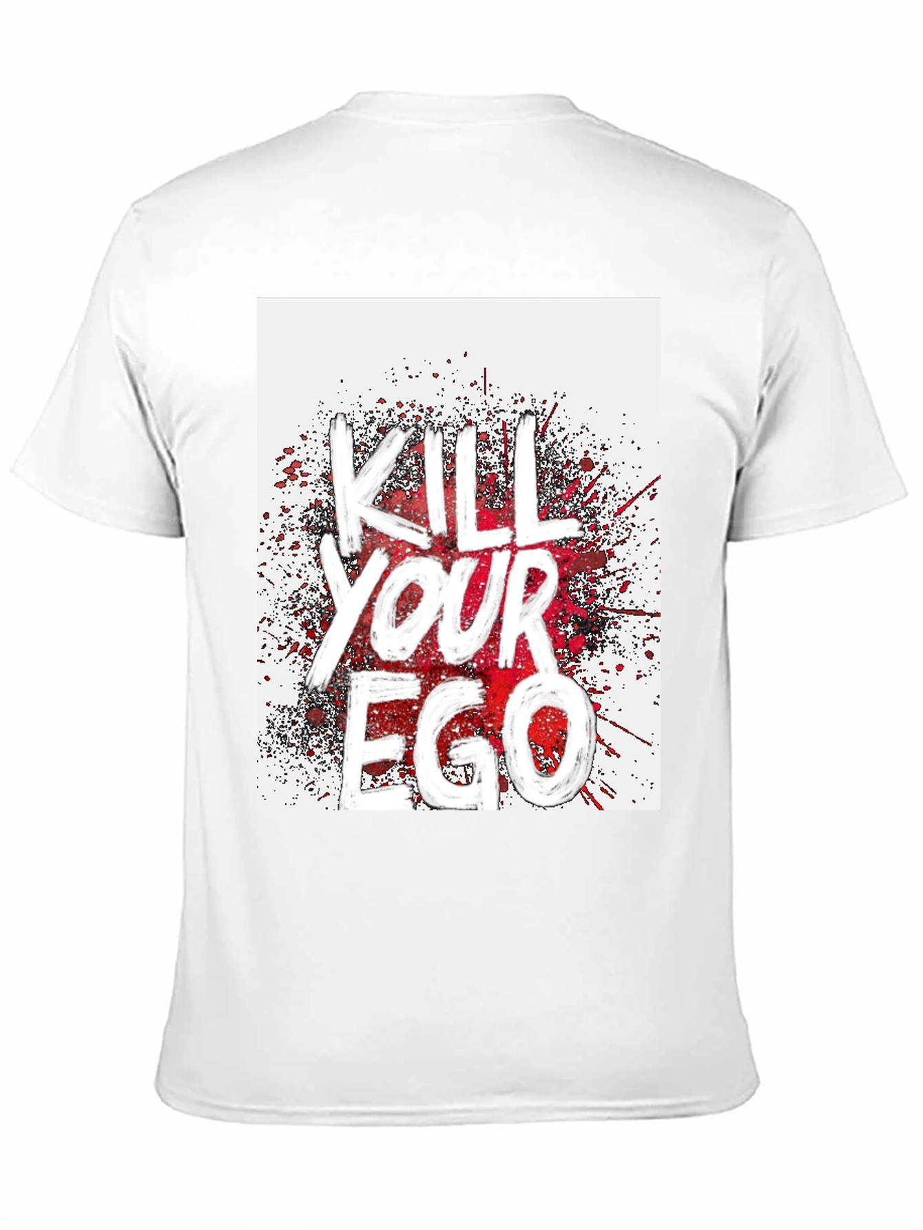Kill Your Ego Graphic Tee - Black Cotton Blend