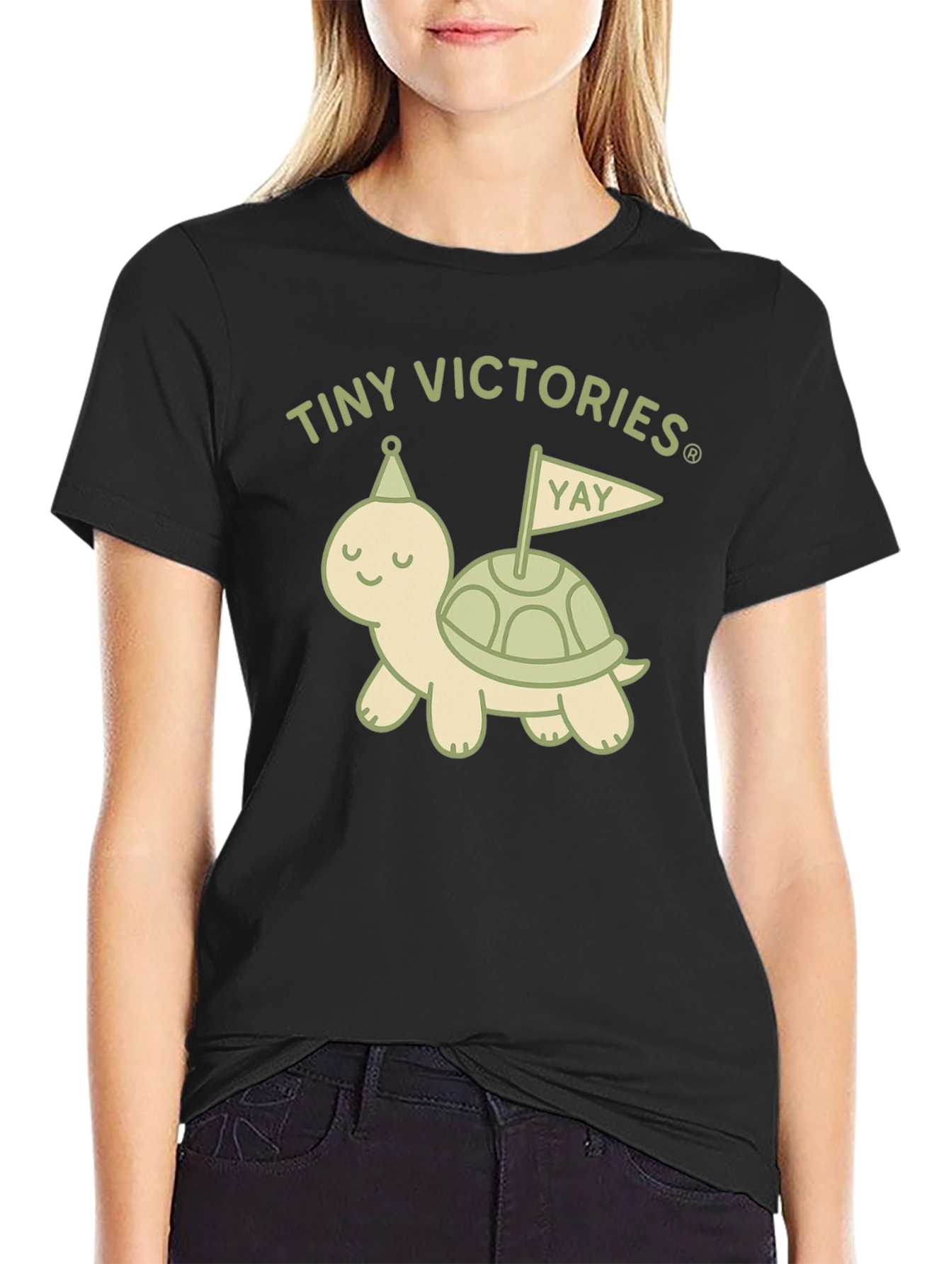 Tiny Victories Turtle Graphic T-Shirt