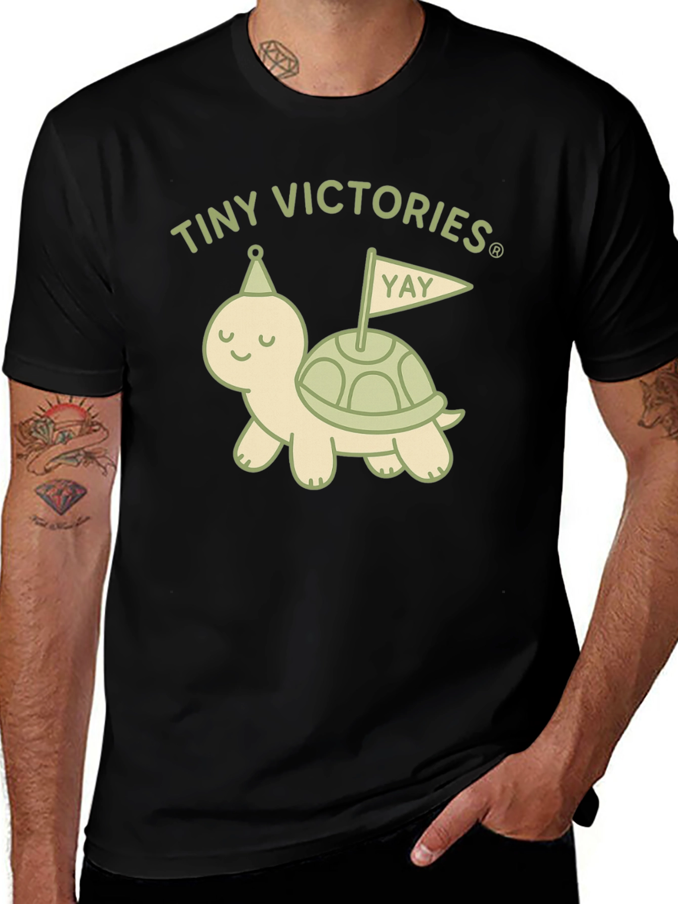 Tiny Victories Turtle Graphic T-Shirt