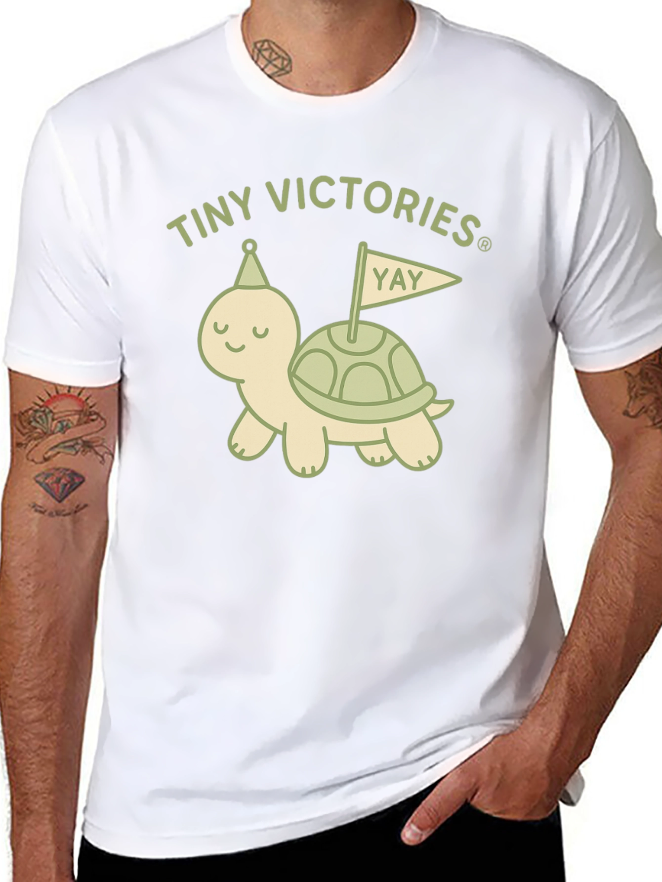 Tiny Victories Turtle Graphic T-Shirt