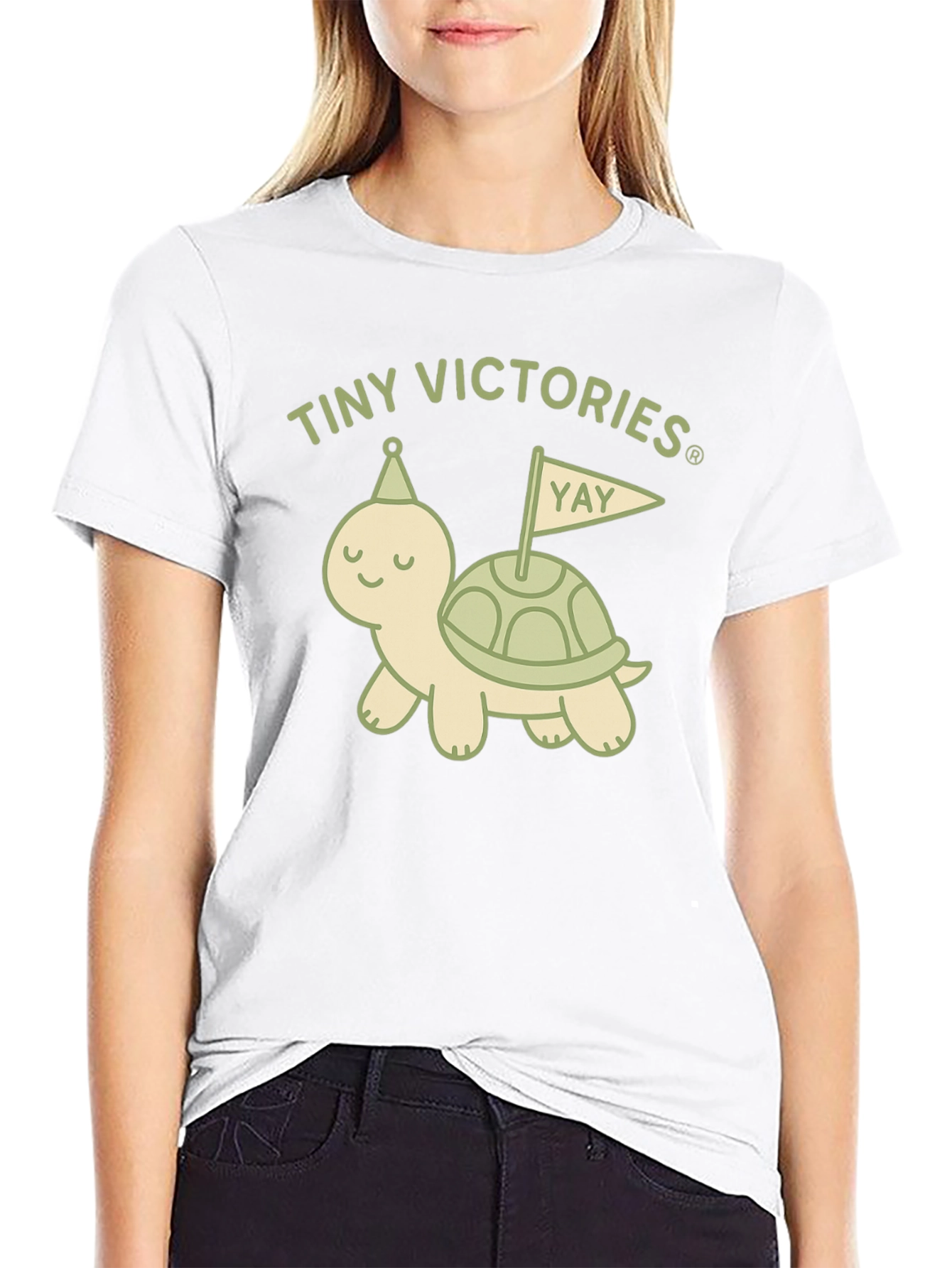 Tiny Victories Turtle Graphic T-Shirt