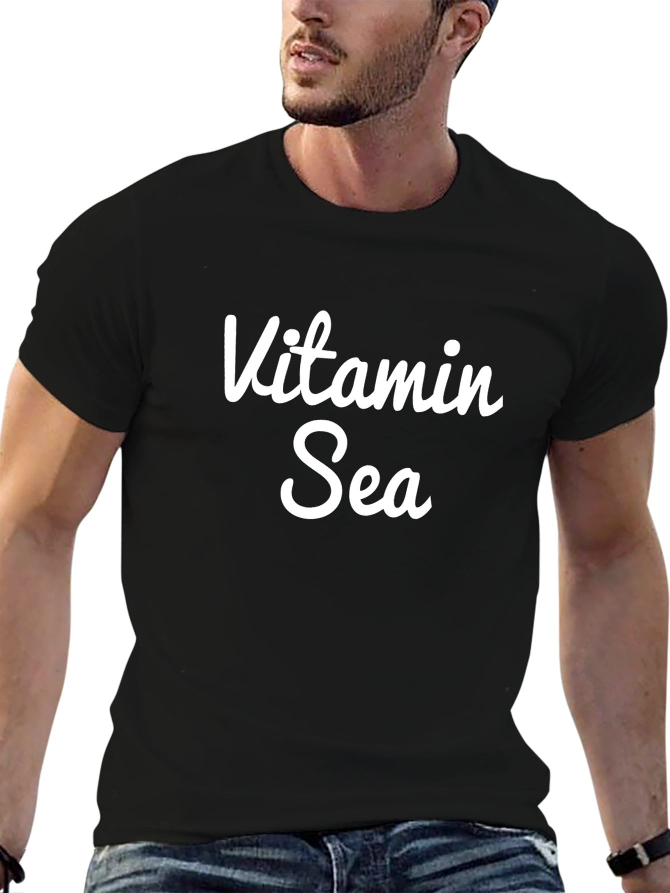Vitamin Sea Black T-Shirt