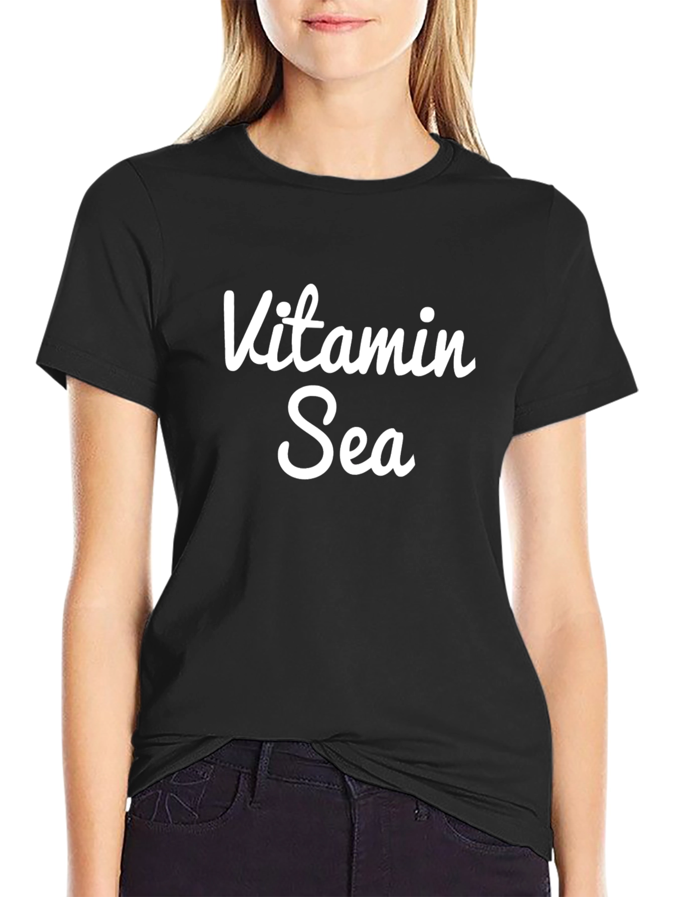 Vitamin Sea Black T-Shirt