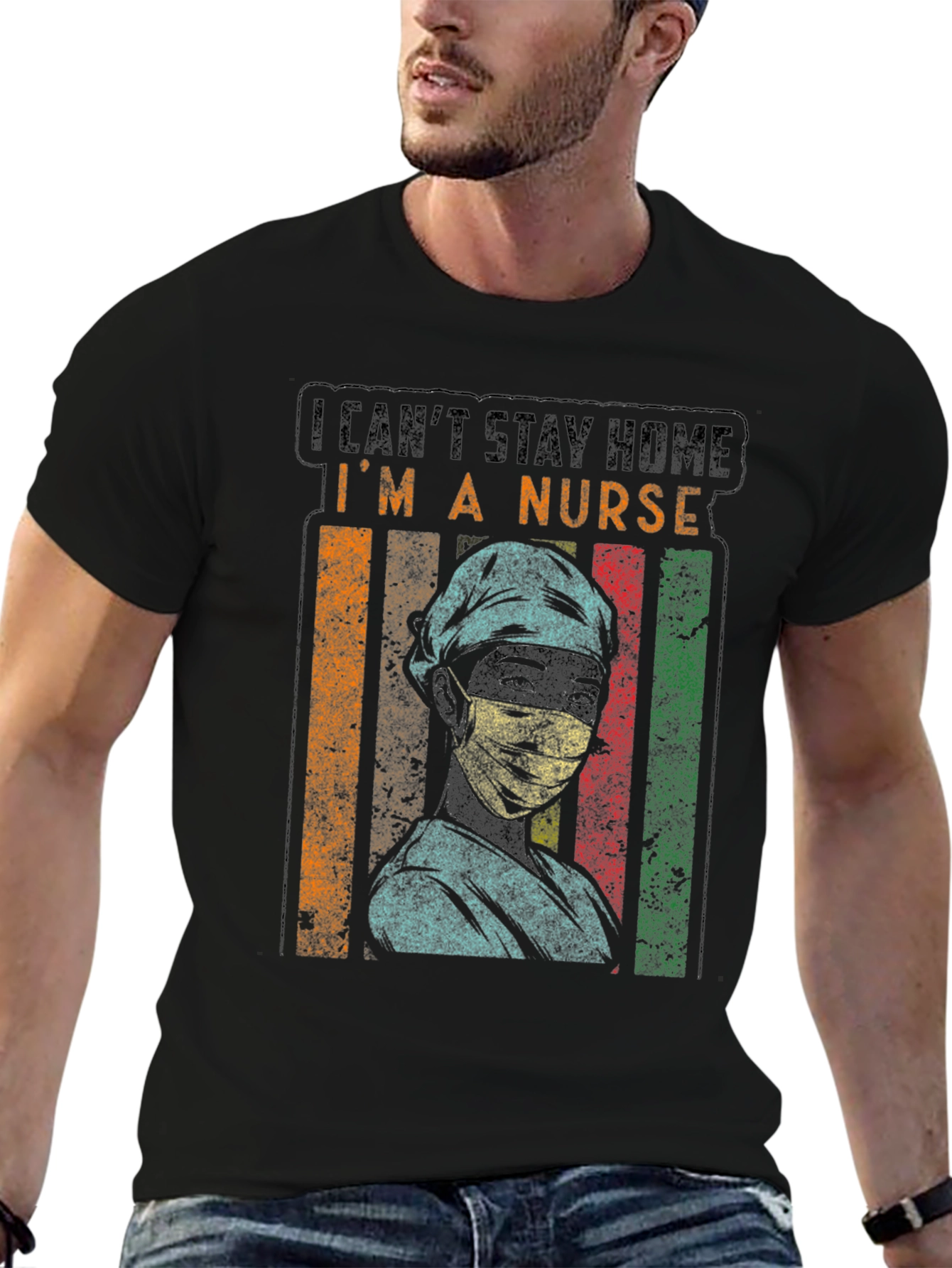 Im A Nurse Black Graphic T-Shirt