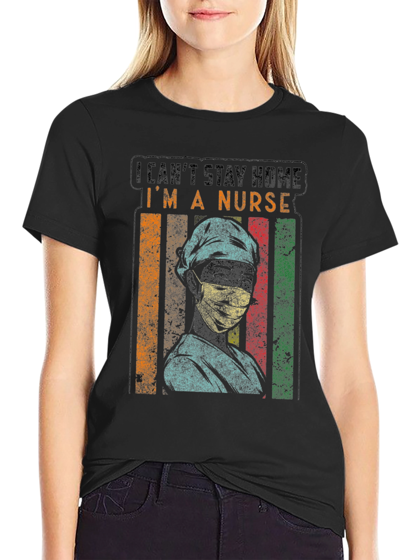Im A Nurse Black Graphic T-Shirt