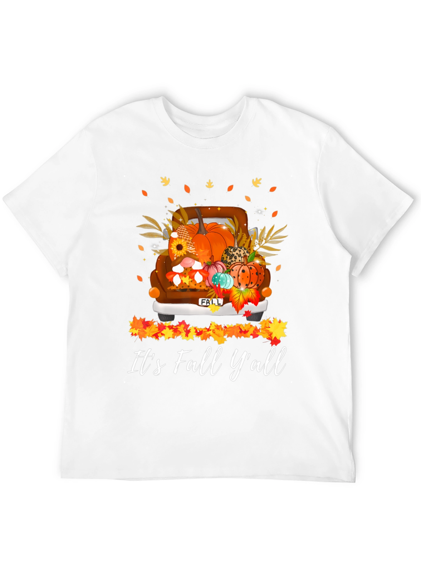Its Fall Yall T-Shirt - Autumn Truck Graphic Tee