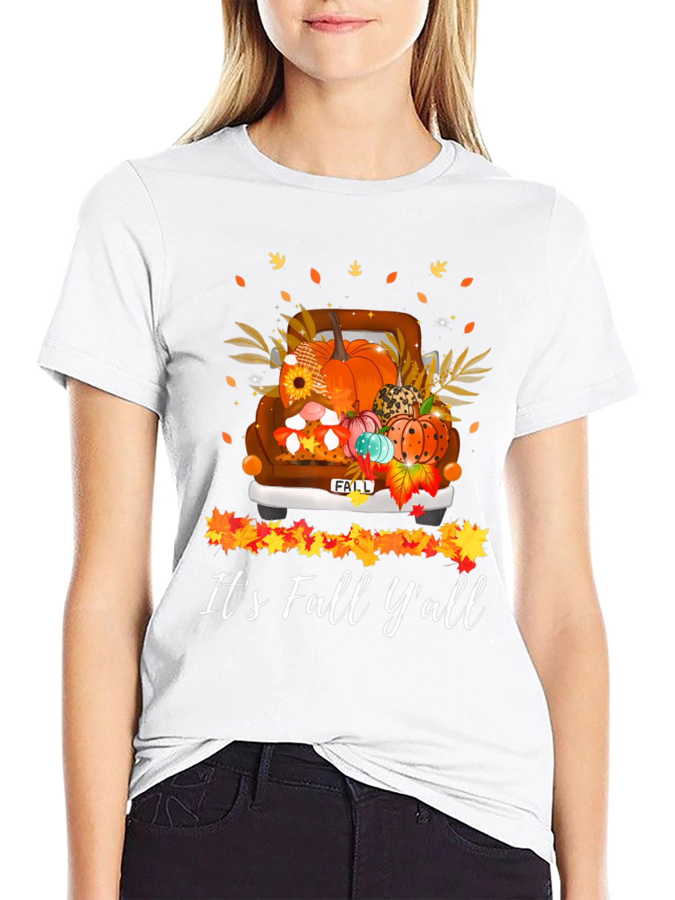 Its Fall Yall T-Shirt - Autumn Truck Graphic Tee