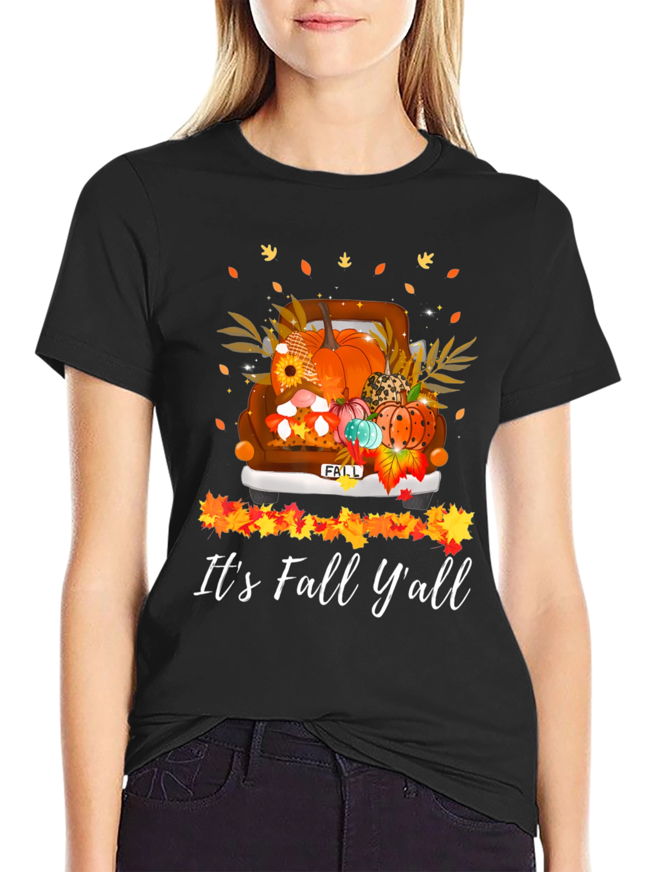 Its Fall Yall T-Shirt - Autumn Truck Graphic Tee