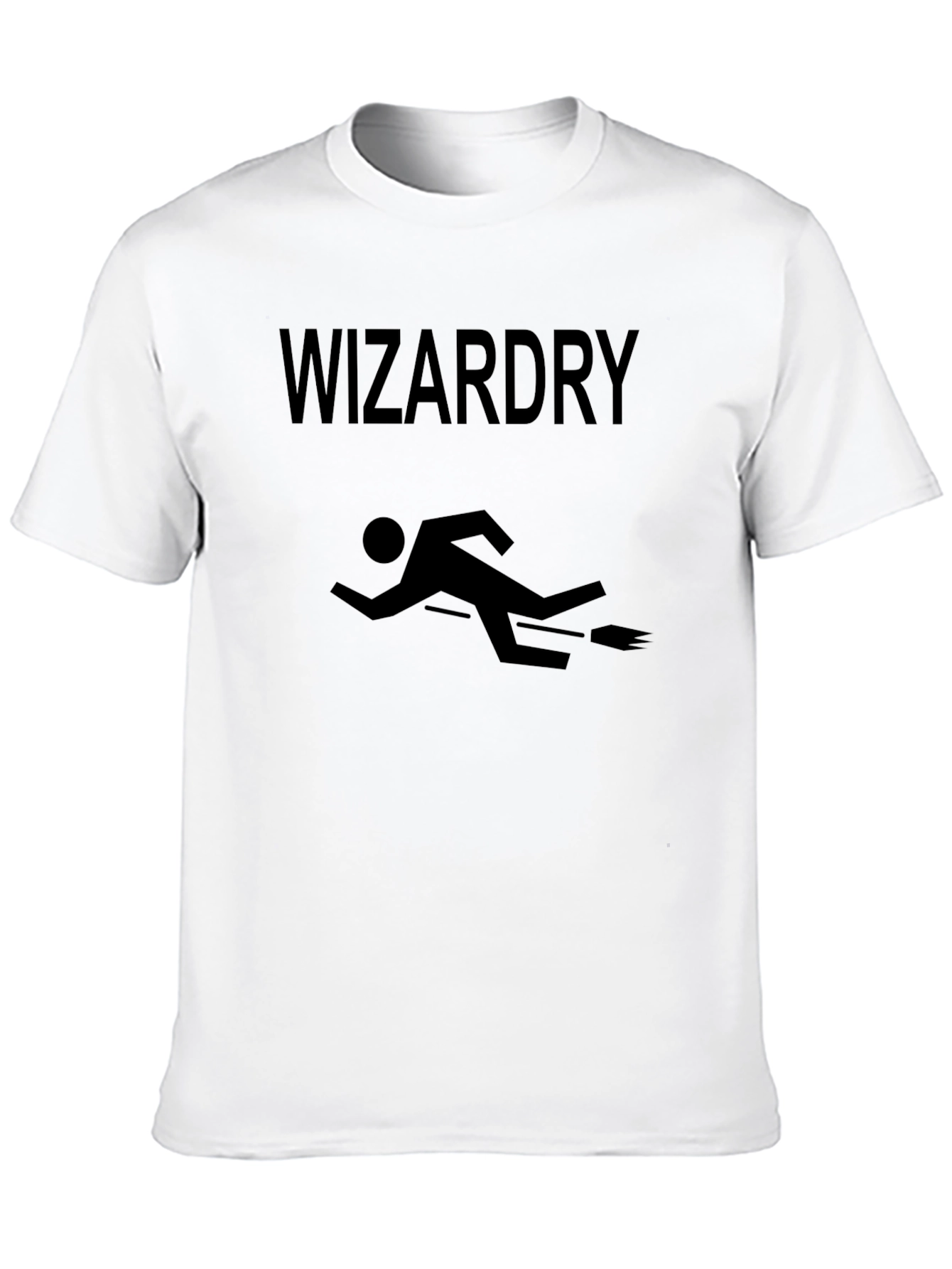 Wizardry T-Shirt - Funny Stick Figure Witch Design