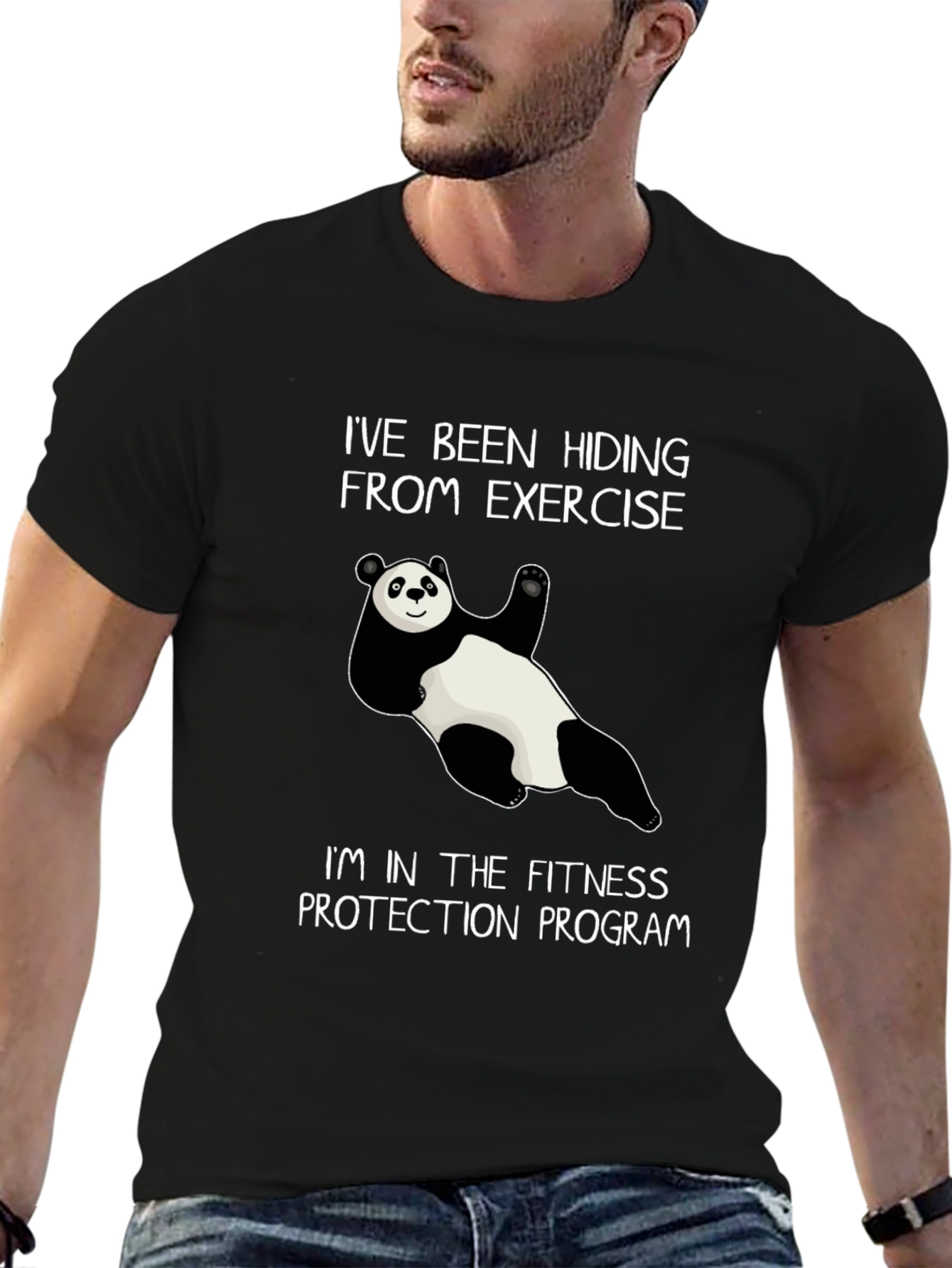 Fitness Protection Panda Graphic Tee