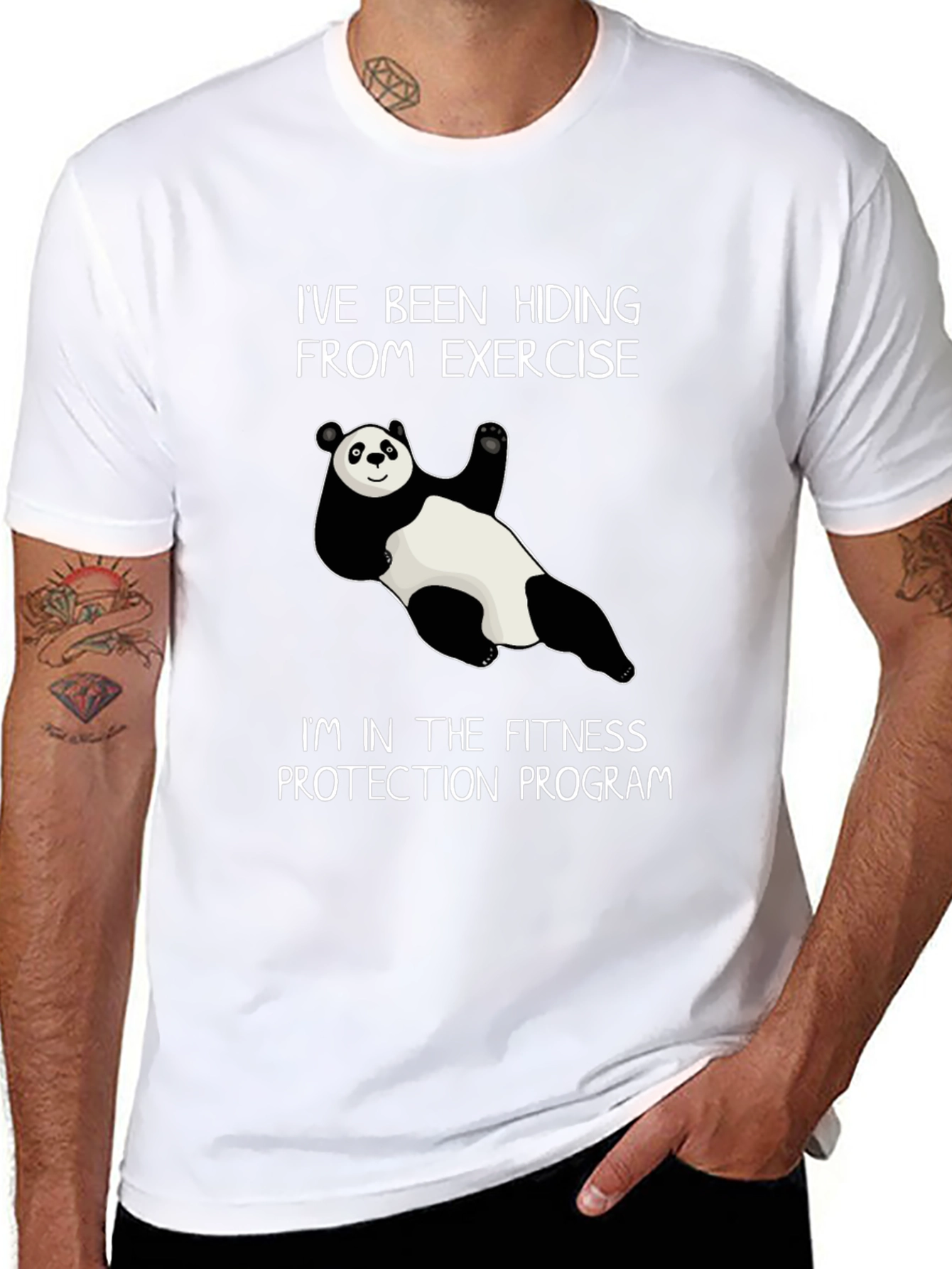 Fitness Protection Panda Graphic Tee