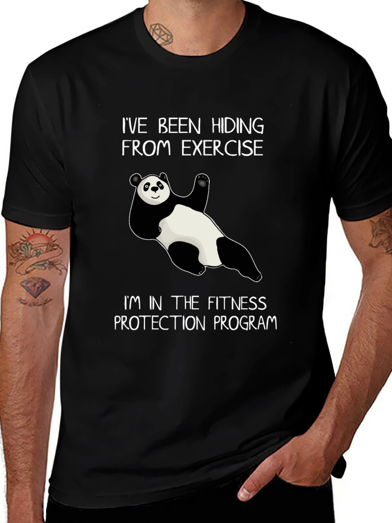 Fitness Protection Panda Graphic Tee