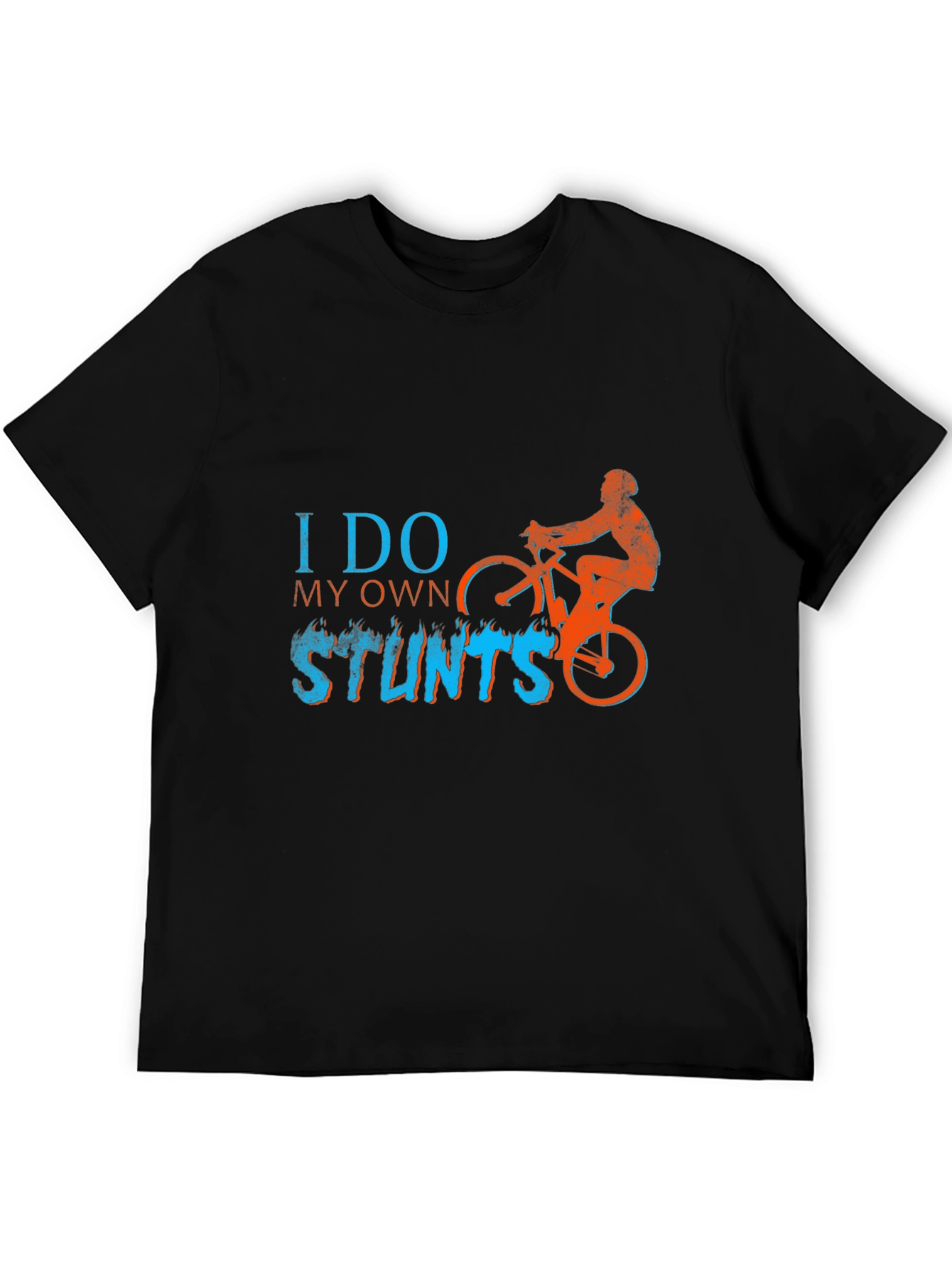 I Do My Own Stunts T-Shirt - Biker Design