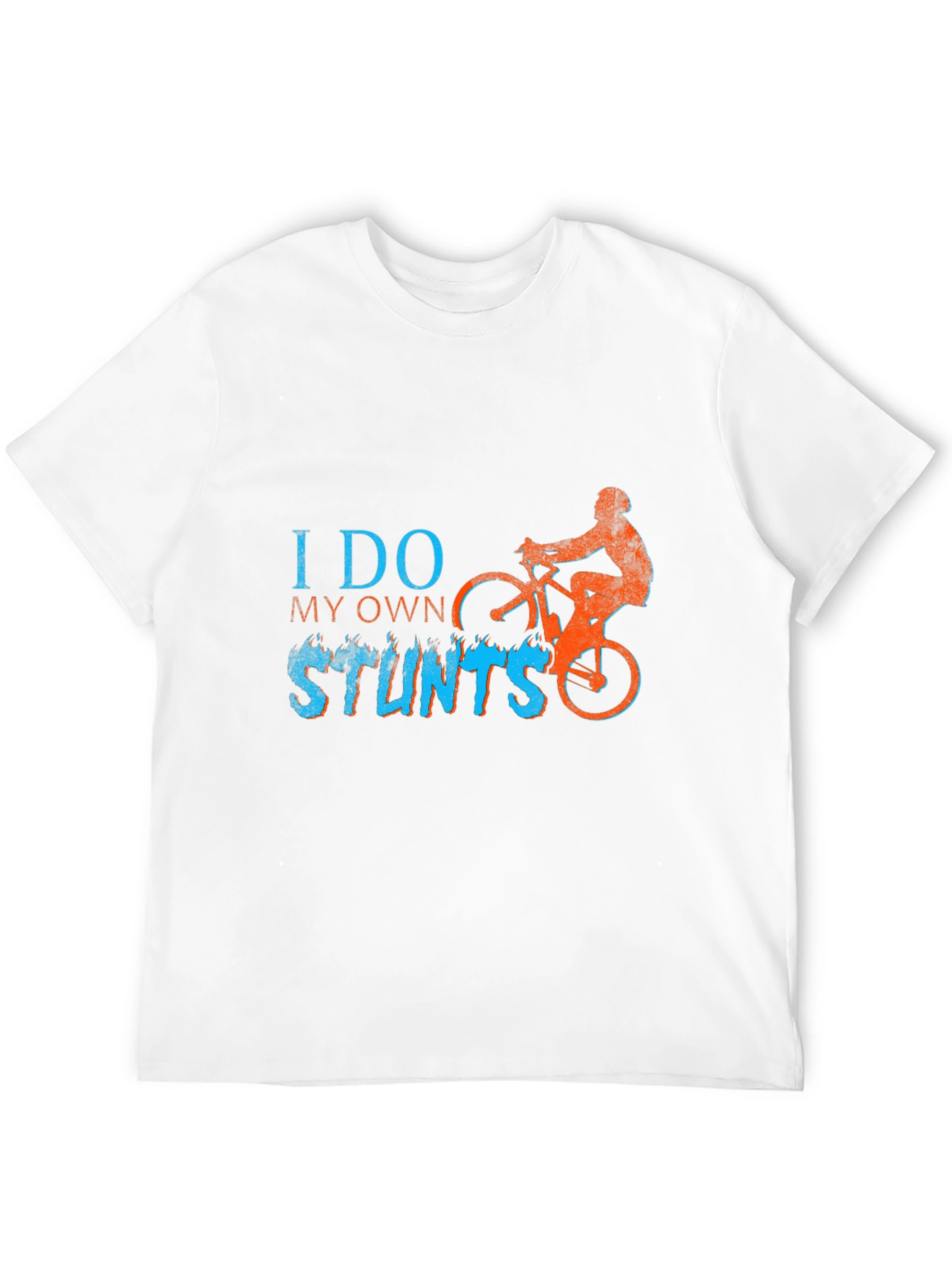 I Do My Own Stunts T-Shirt - Biker Design