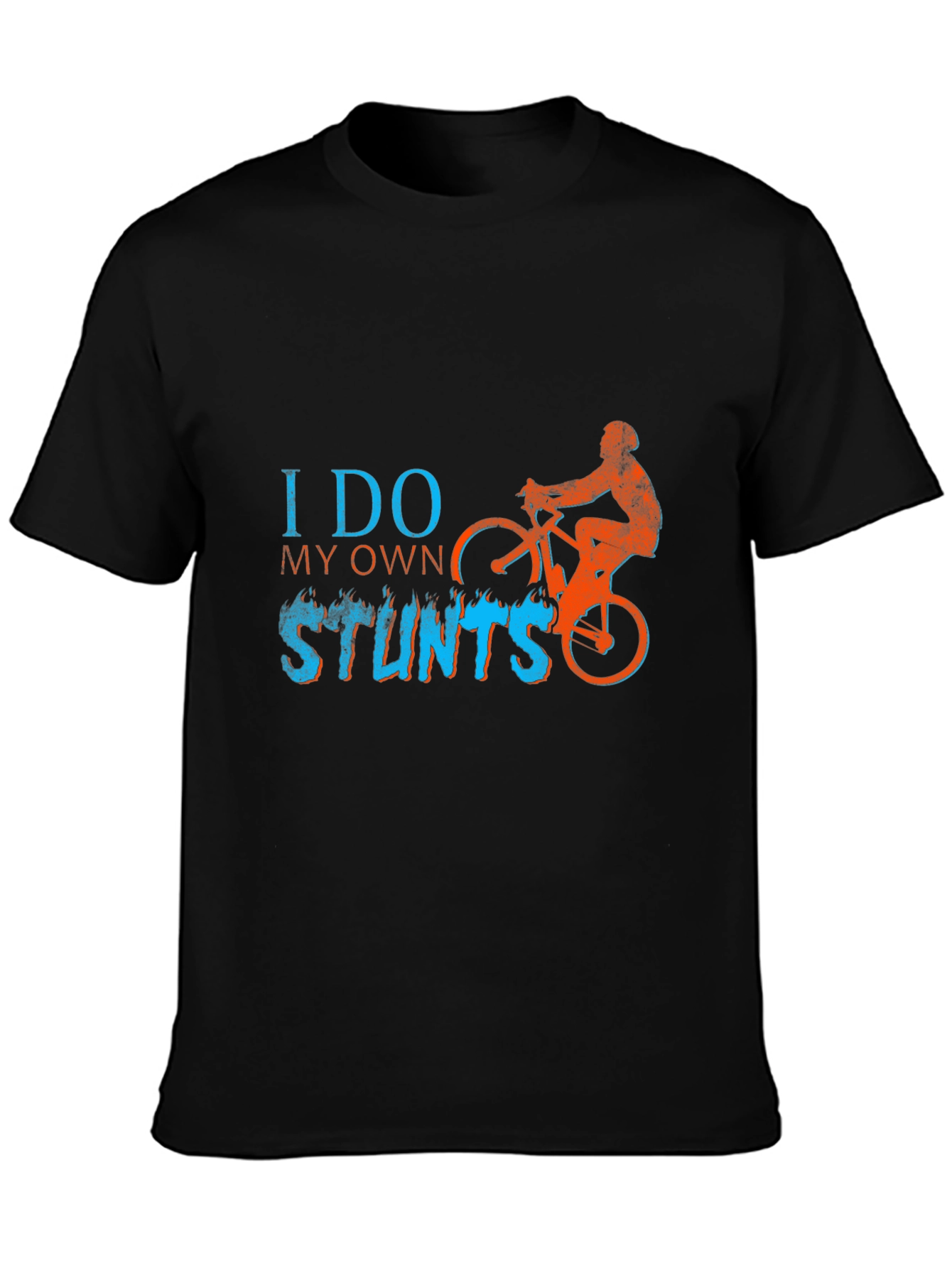 I Do My Own Stunts T-Shirt - Biker Design