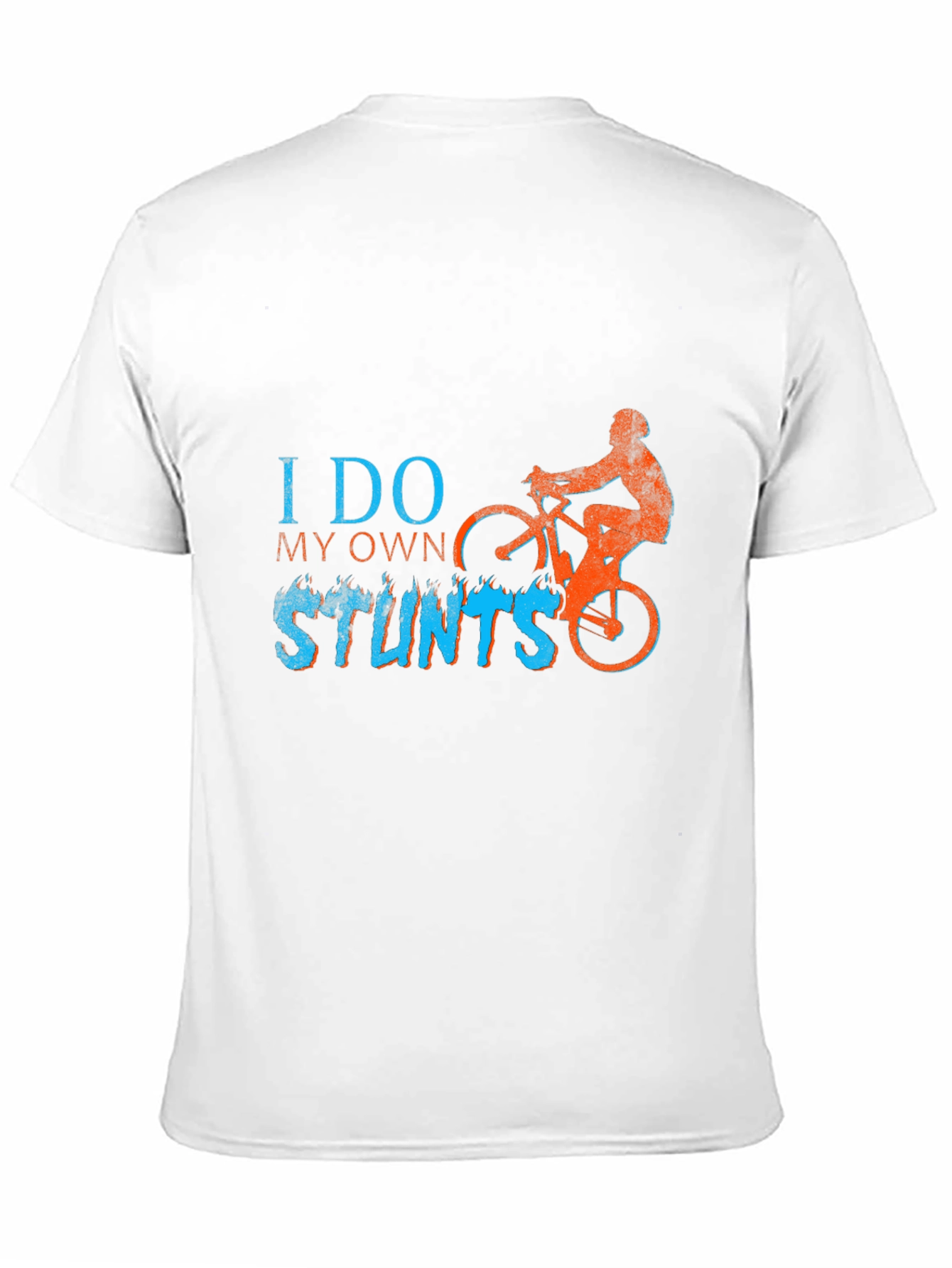I Do My Own Stunts T-Shirt - Biker Design