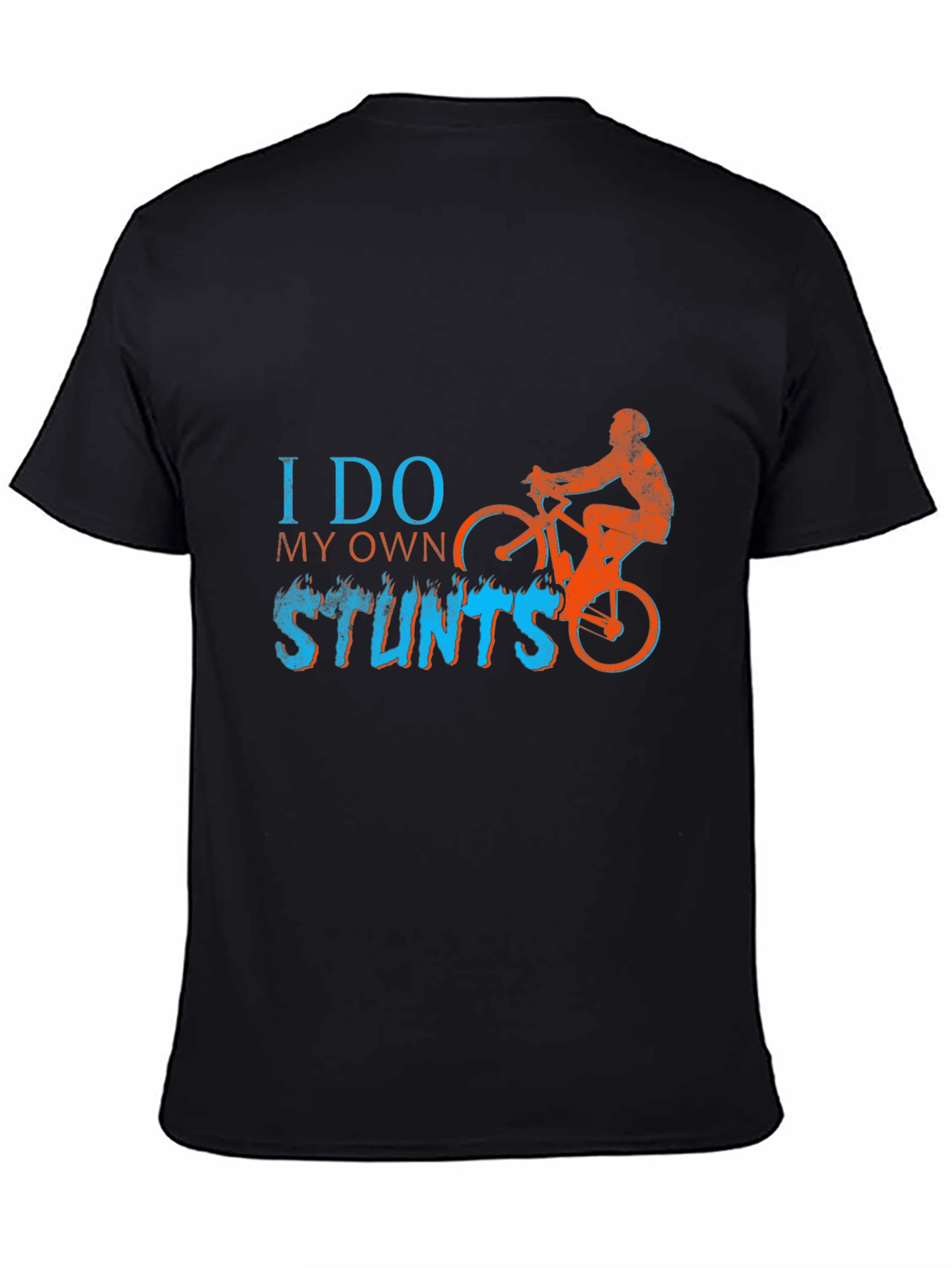 I Do My Own Stunts T-Shirt - Biker Design