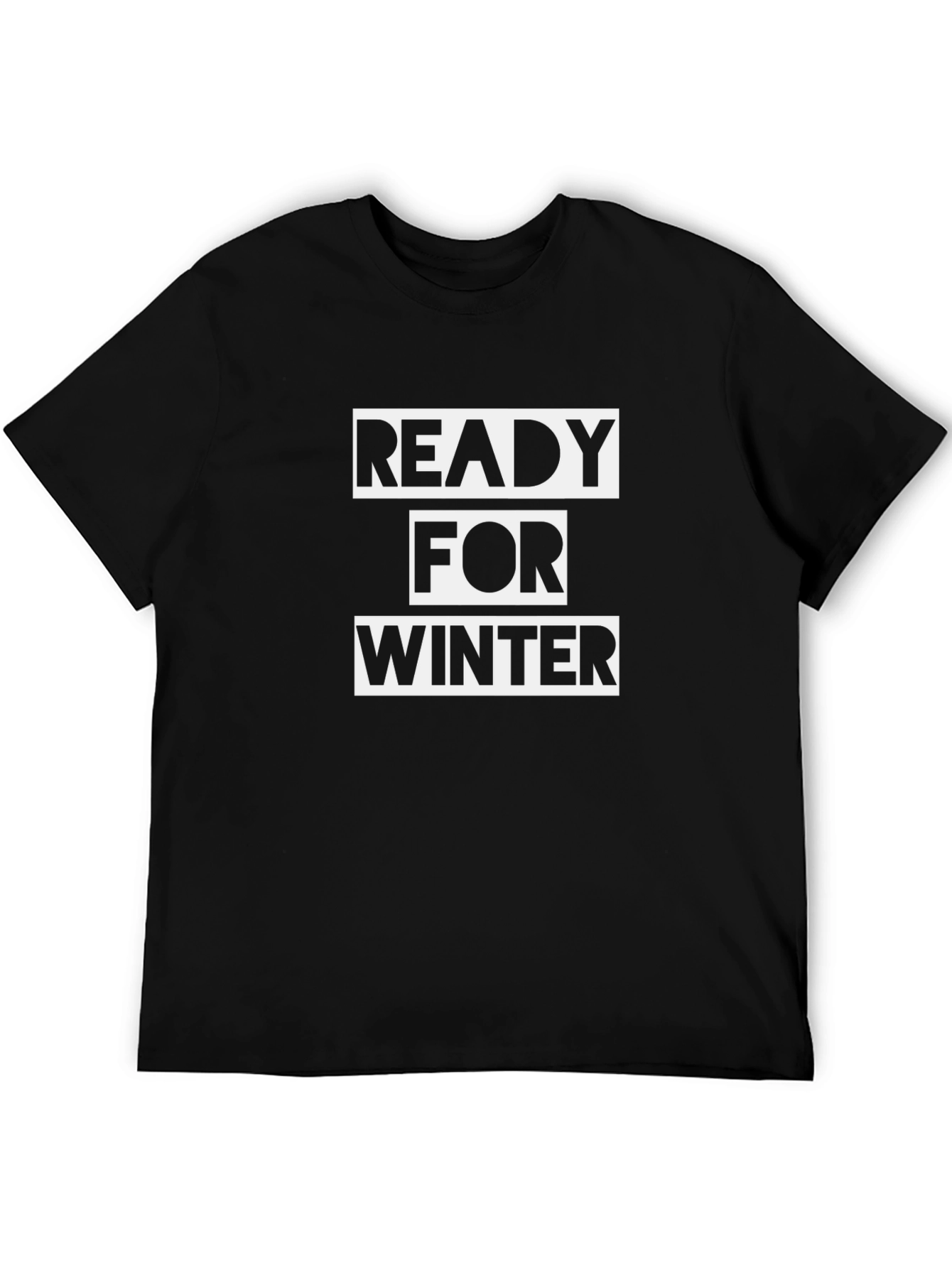 Ready For Winter Black T-Shirt