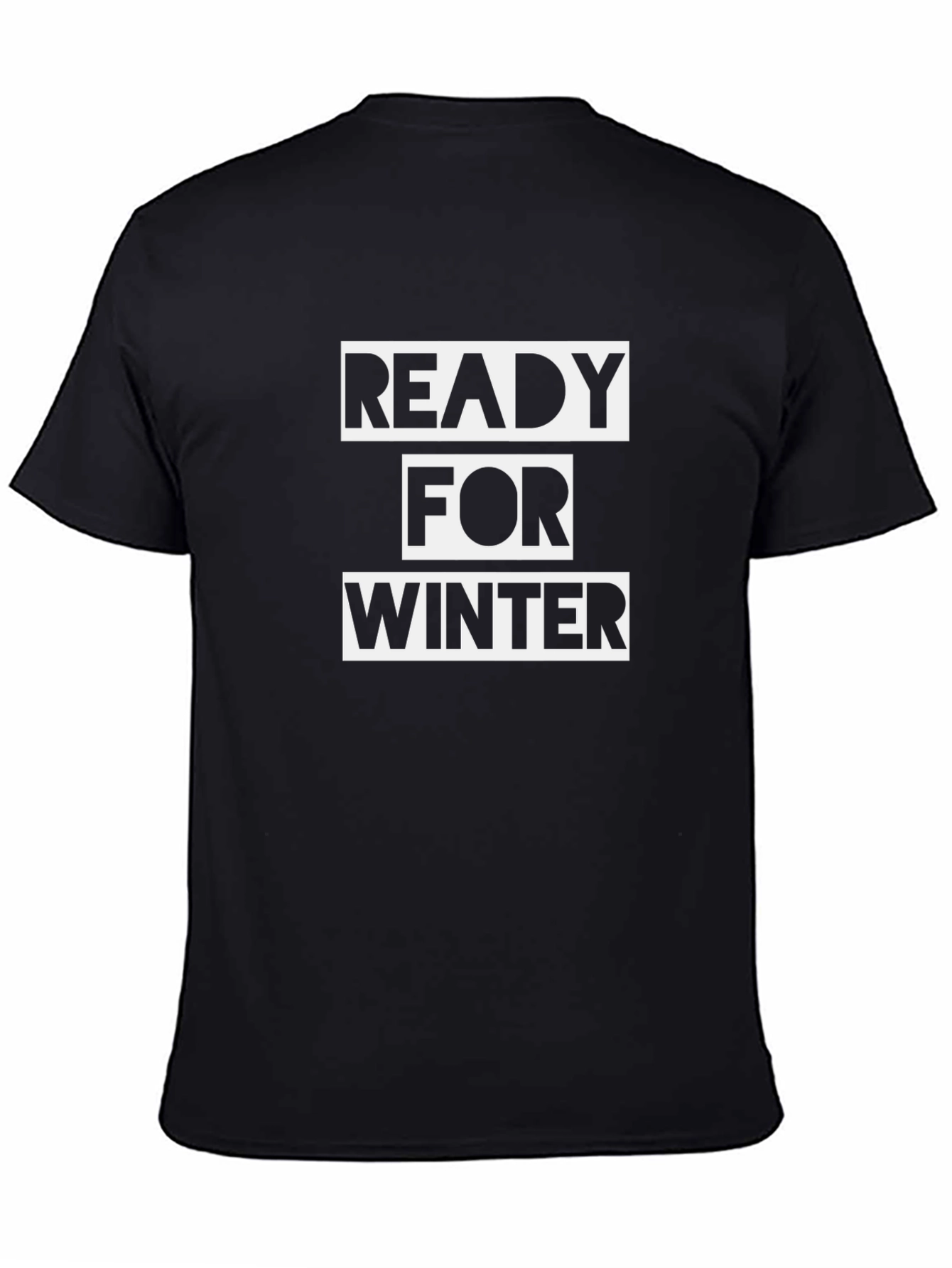 Ready For Winter Black T-Shirt
