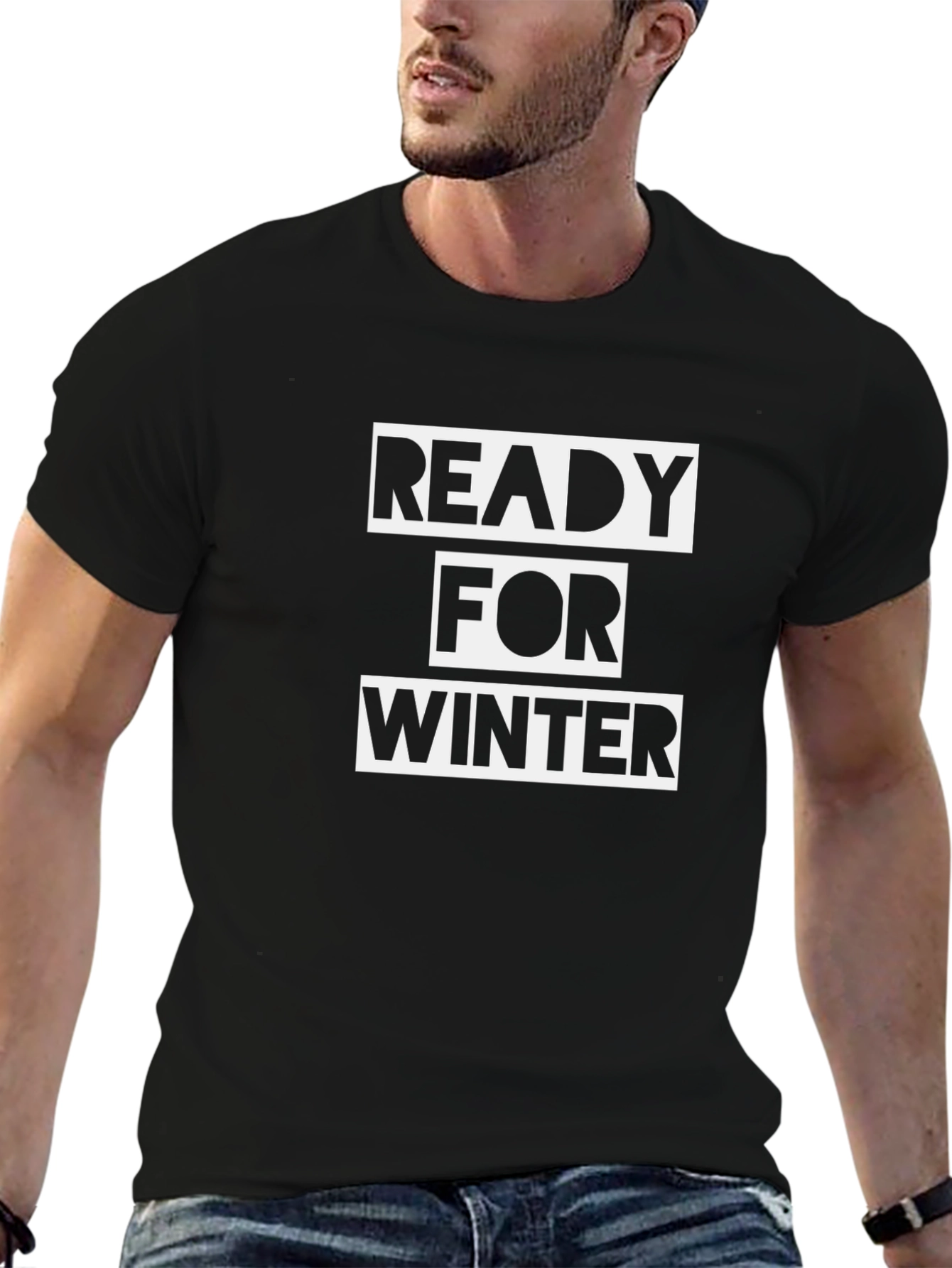 Ready For Winter Black T-Shirt