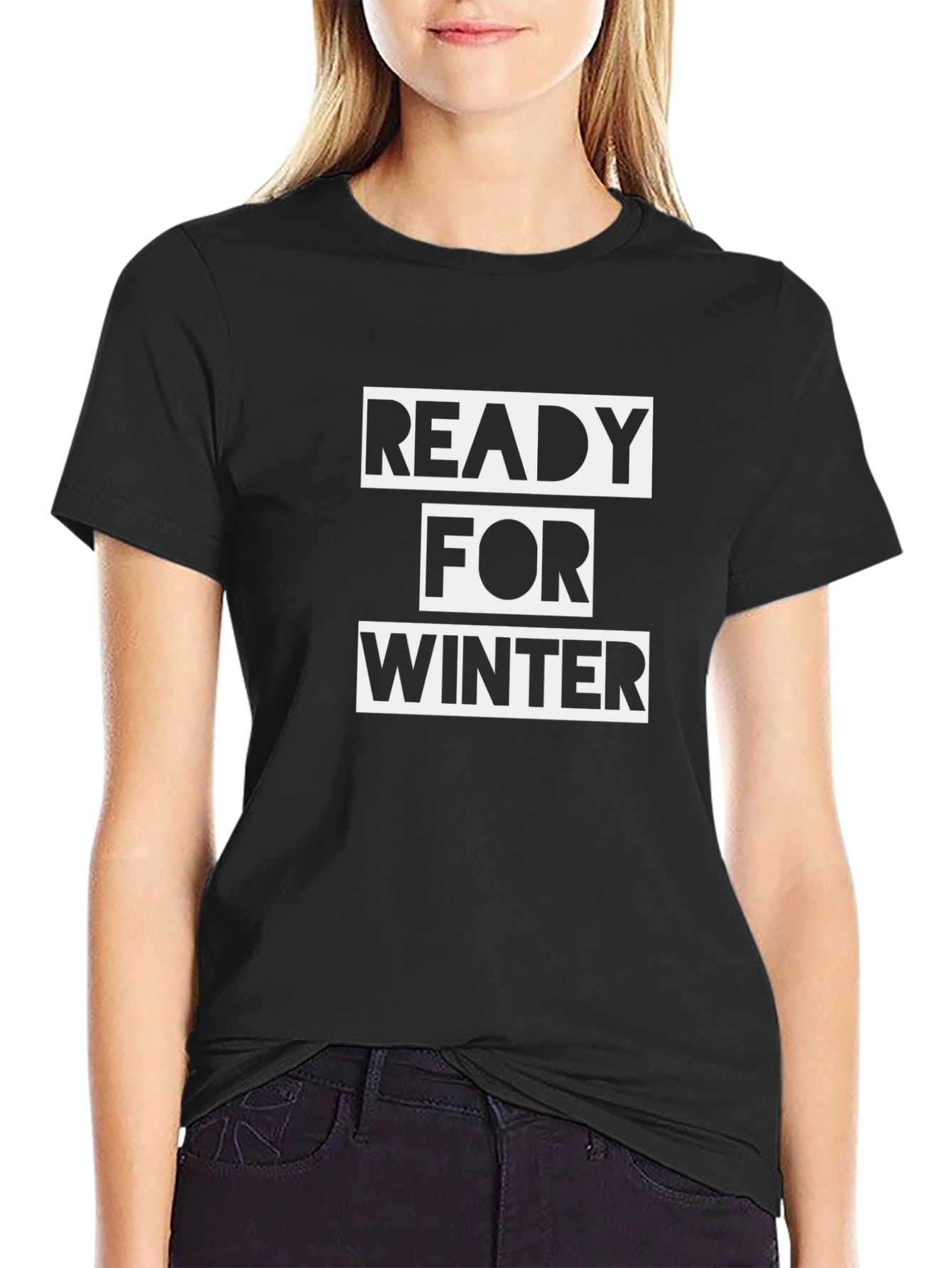 Ready For Winter Black T-Shirt