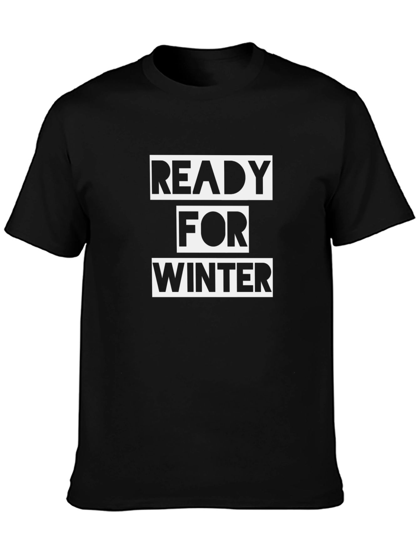 Ready For Winter Black T-Shirt